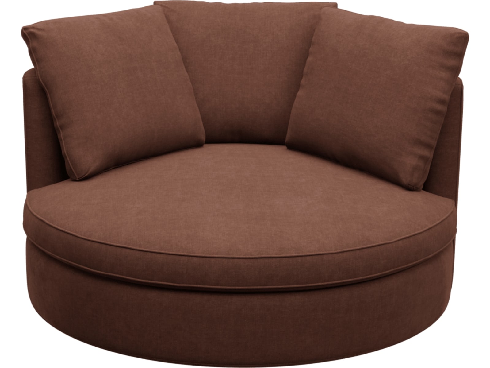Adore Muse Rust Swivel Chair color Muse Rust