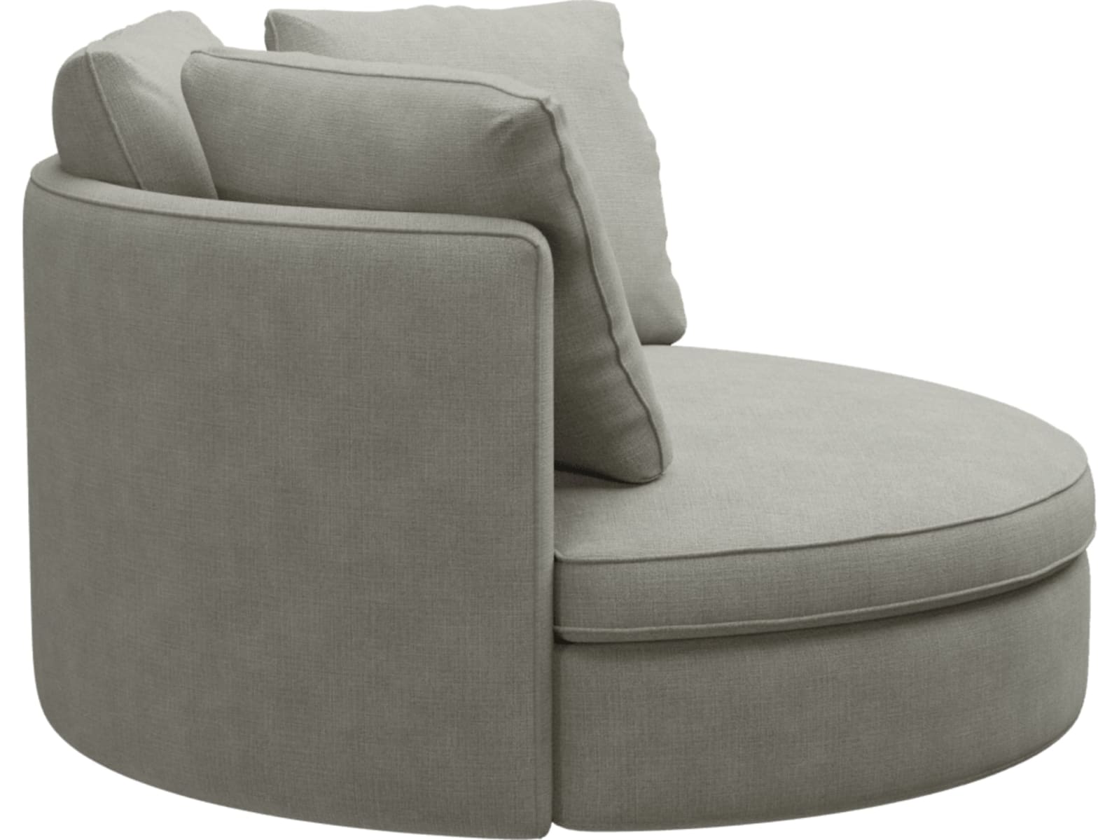 Adore Toorak Pebble Swivel Chair color Toorak Pebble