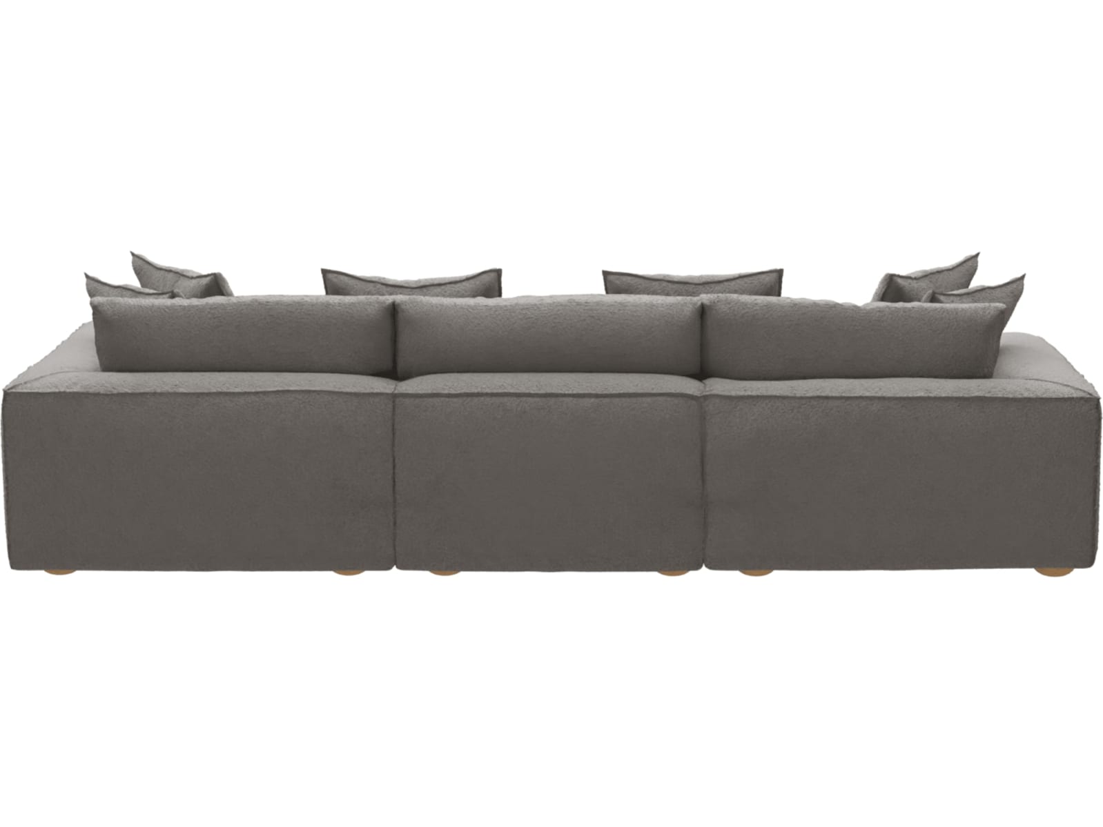 Tully Boucle Pumice Chaise Sofa - 3 Seater color Boucle Pumice