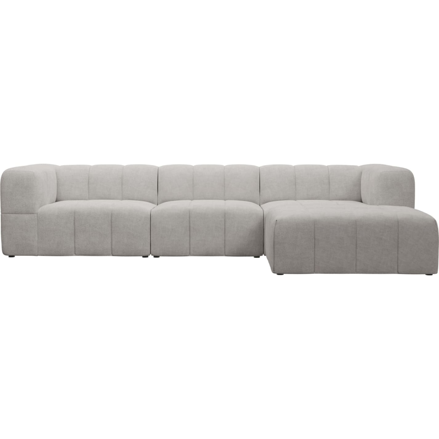 Lucello Avon Mineral Modular Sofa with Ottoman - 4 Piece color Avon Mineral
