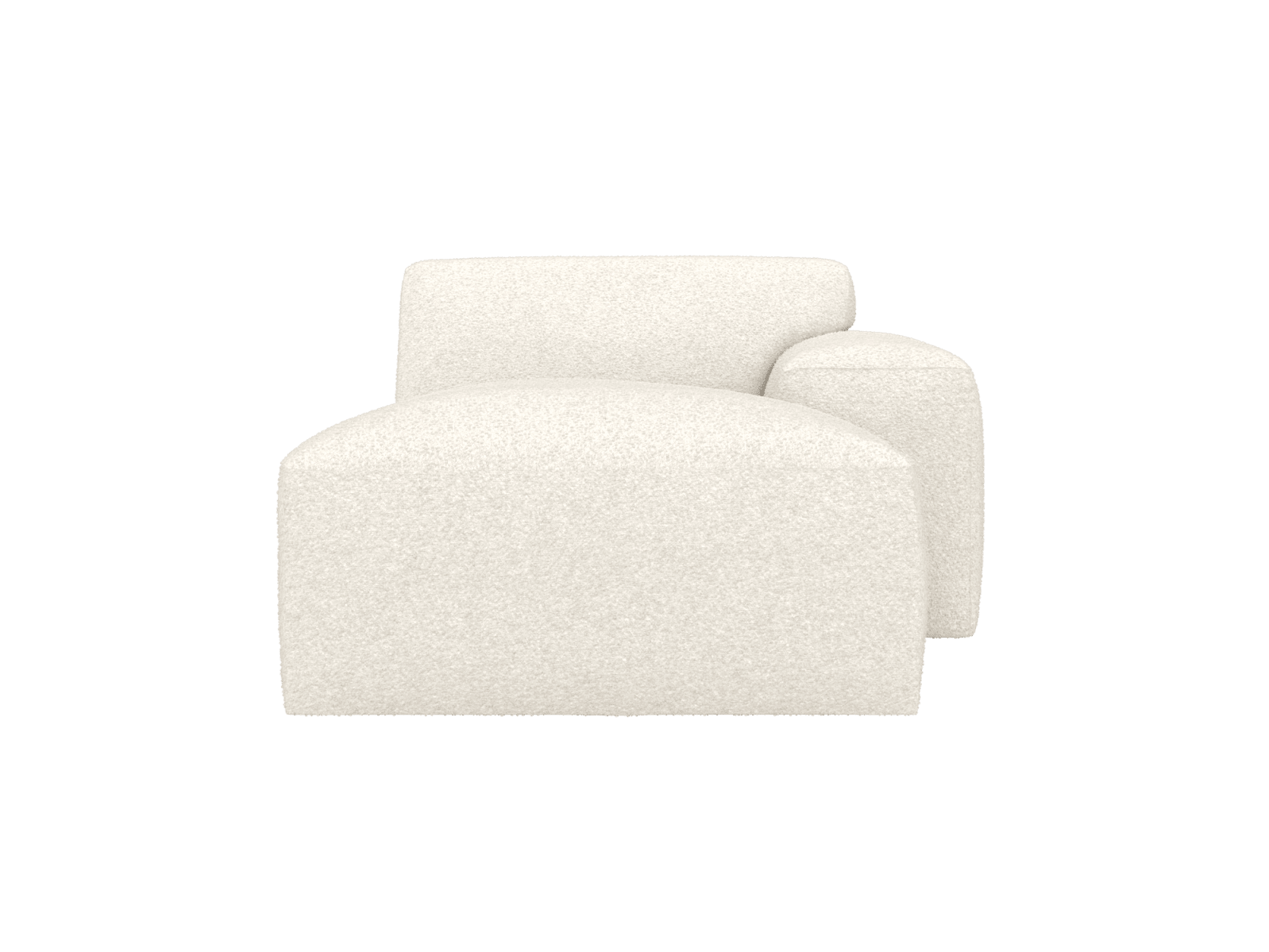 Copenhagen Boucle Ivory Right Arm Facing Chaise Module color Boucle Ivory