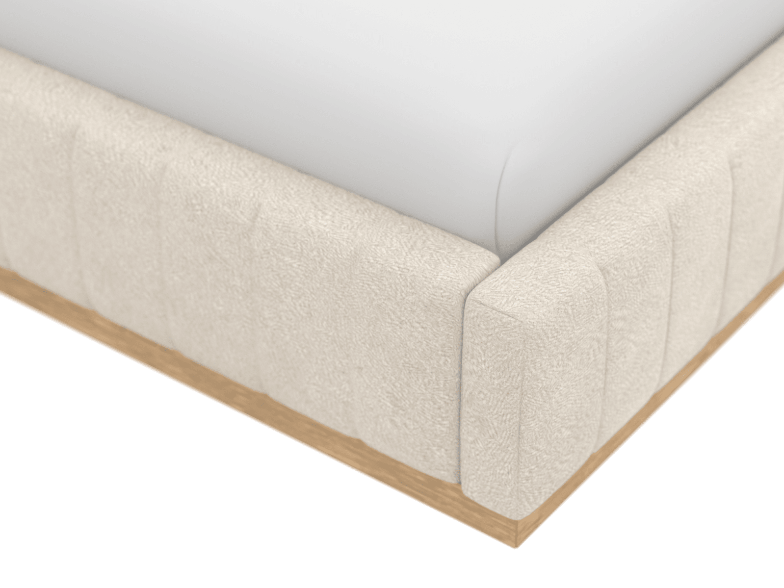 Brentwood Gas Lift Bed Muse Flax color Muse Flax