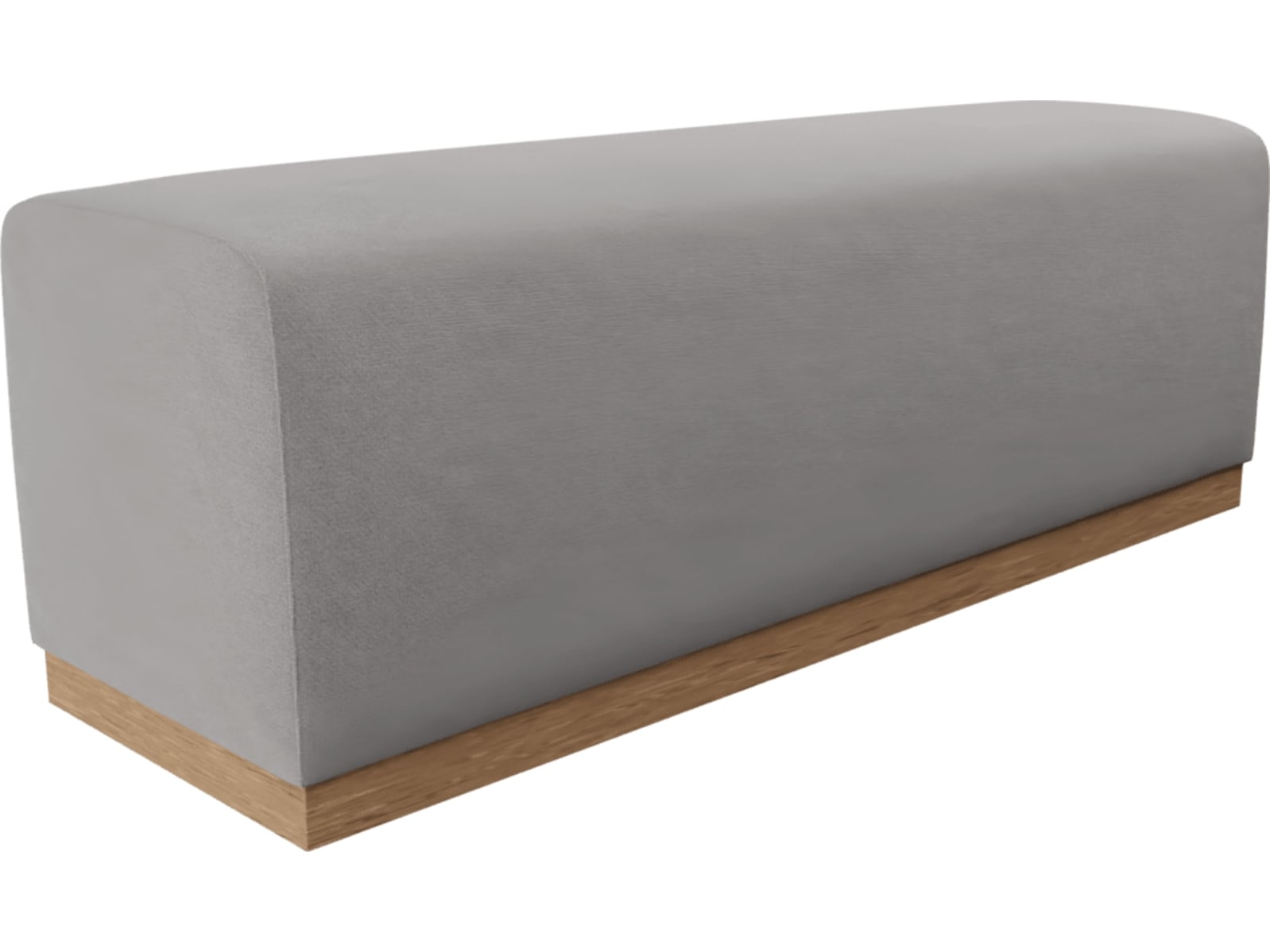 Havana Bed End View Steel color View Steel