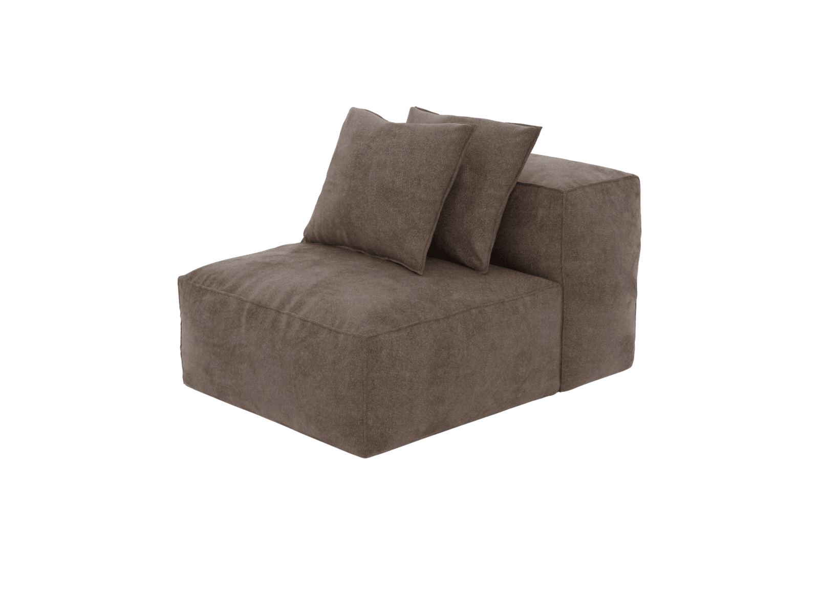 Riley Muse Mink Armless Sofa Module color Muse Mink