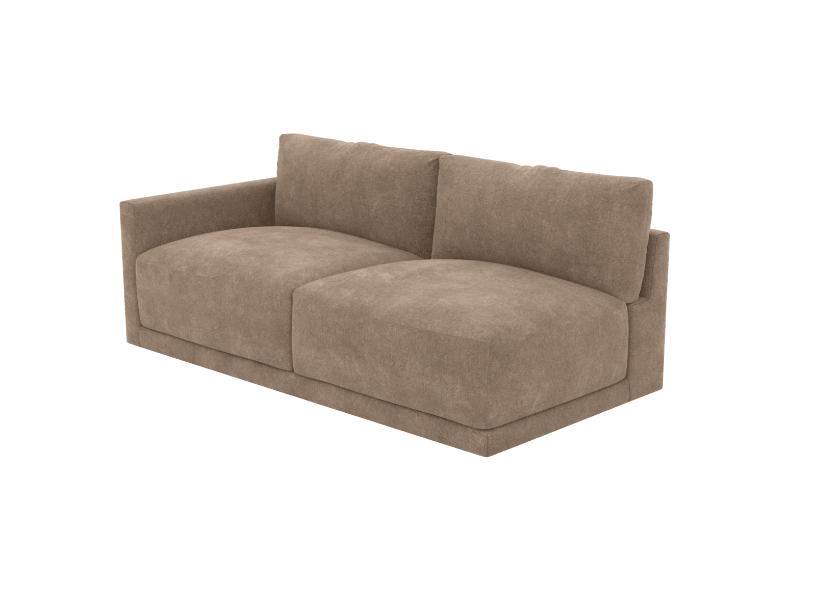 Haven Tribute Walnut 3 Seater Left Arm Facing Sofa Module color Tribute Walnut