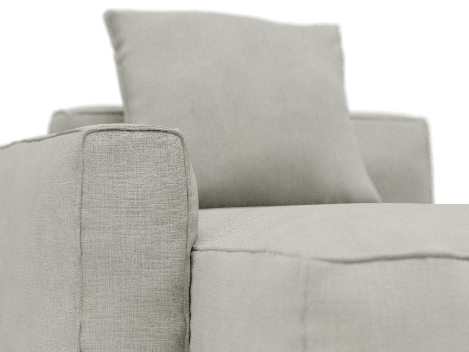 Riley Apt Toorak Pebble Chaise Left Arm Facing Sofa Module color Toorak Pebble