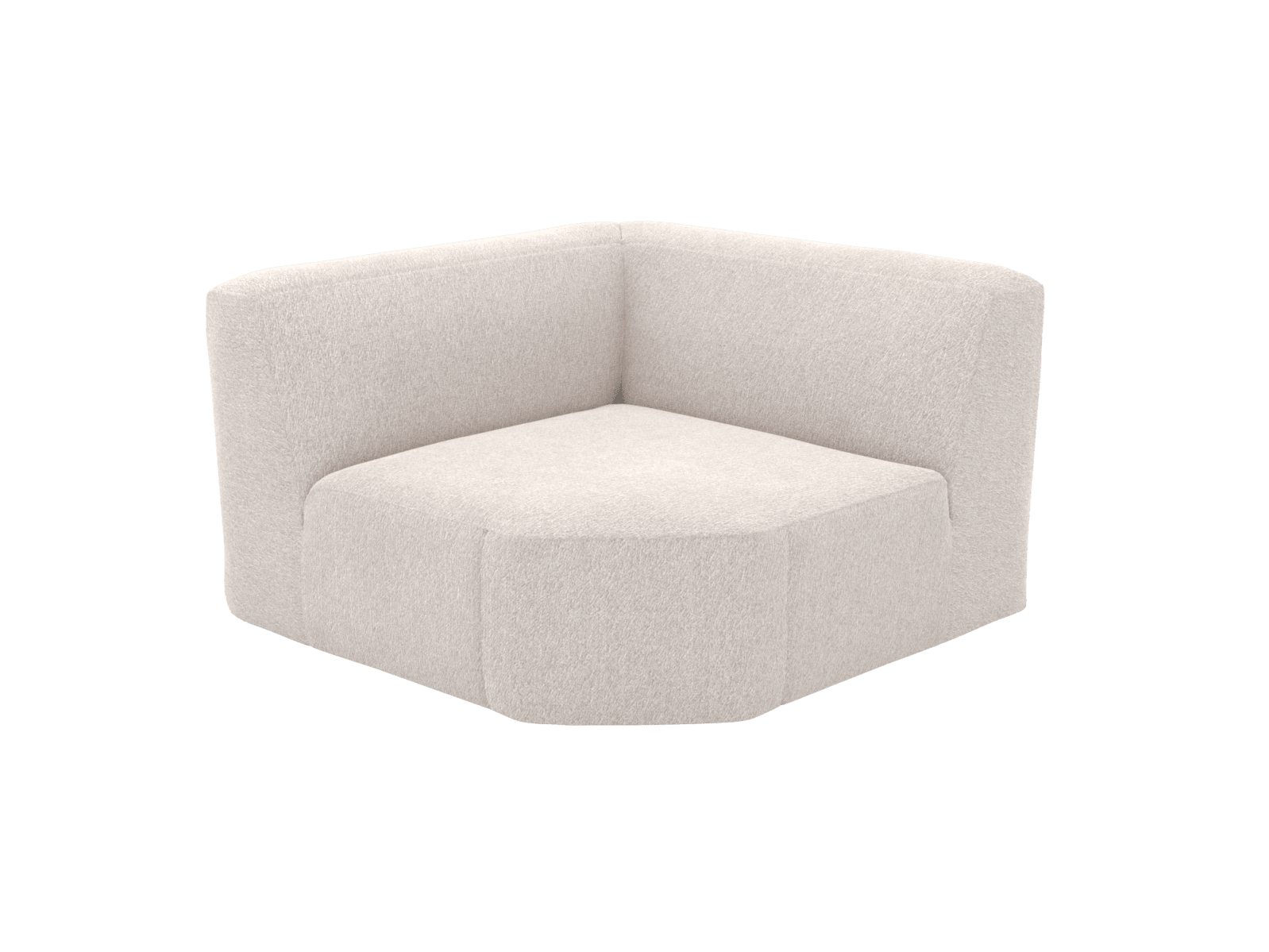 Copenhagen Toorak Pearl Wedge Corner Chair Sofa Module color Toorak Pearl