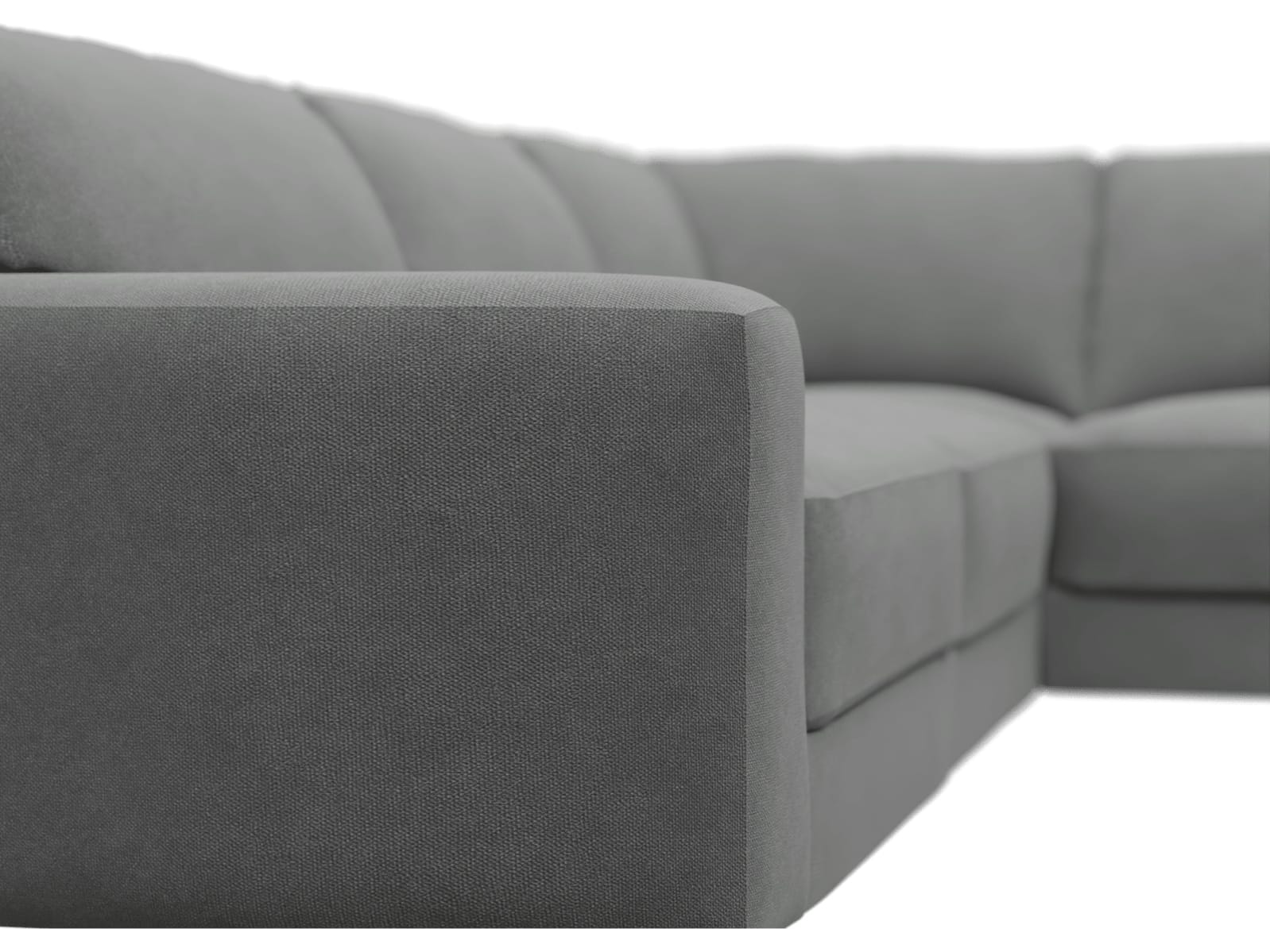 Monica Maya Flint Corner Sofa - 5 Seater color Maya Flint