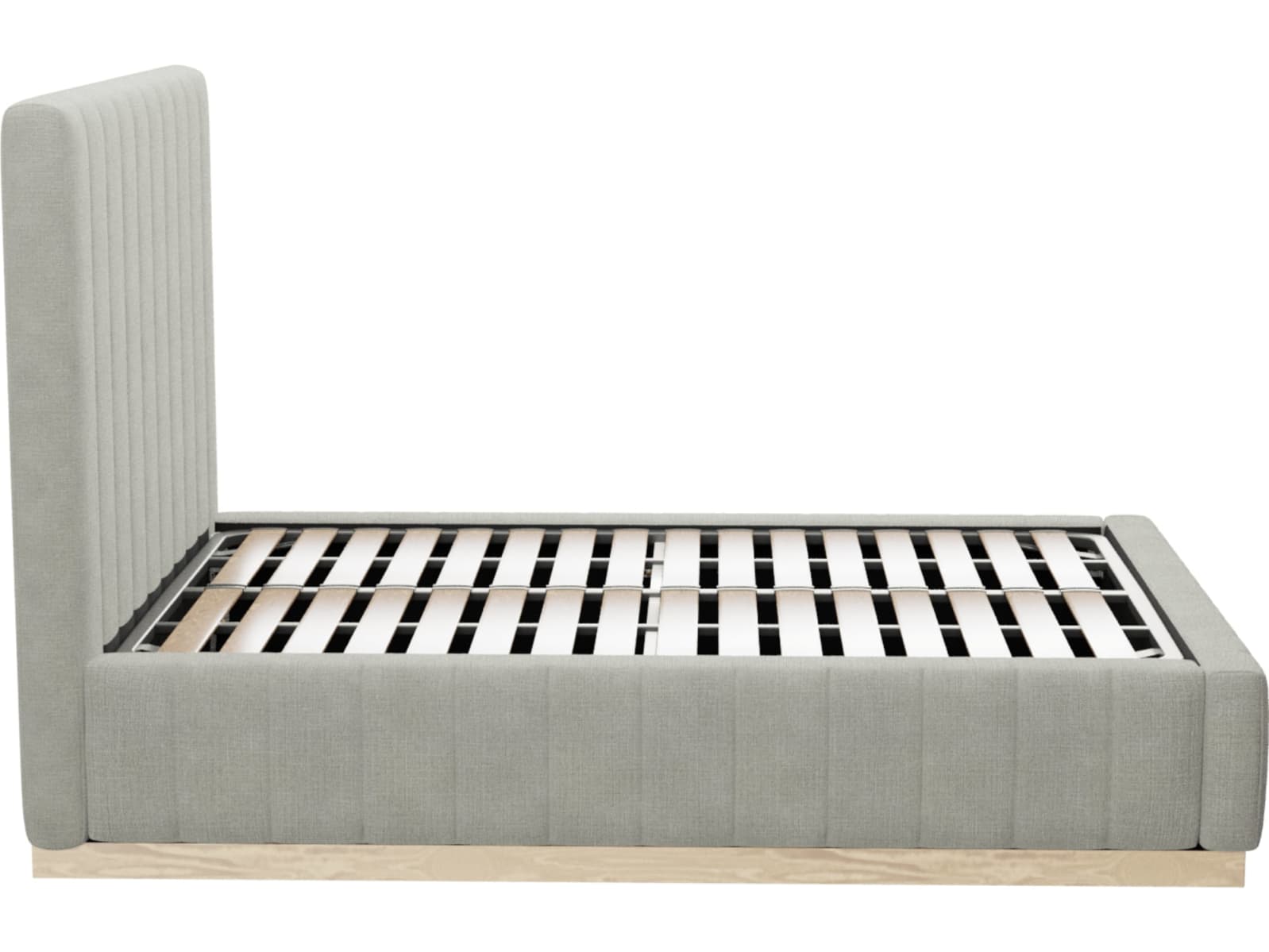 Brentwood Gas Lift Bed Toorak Pebble color Toorak Pebble