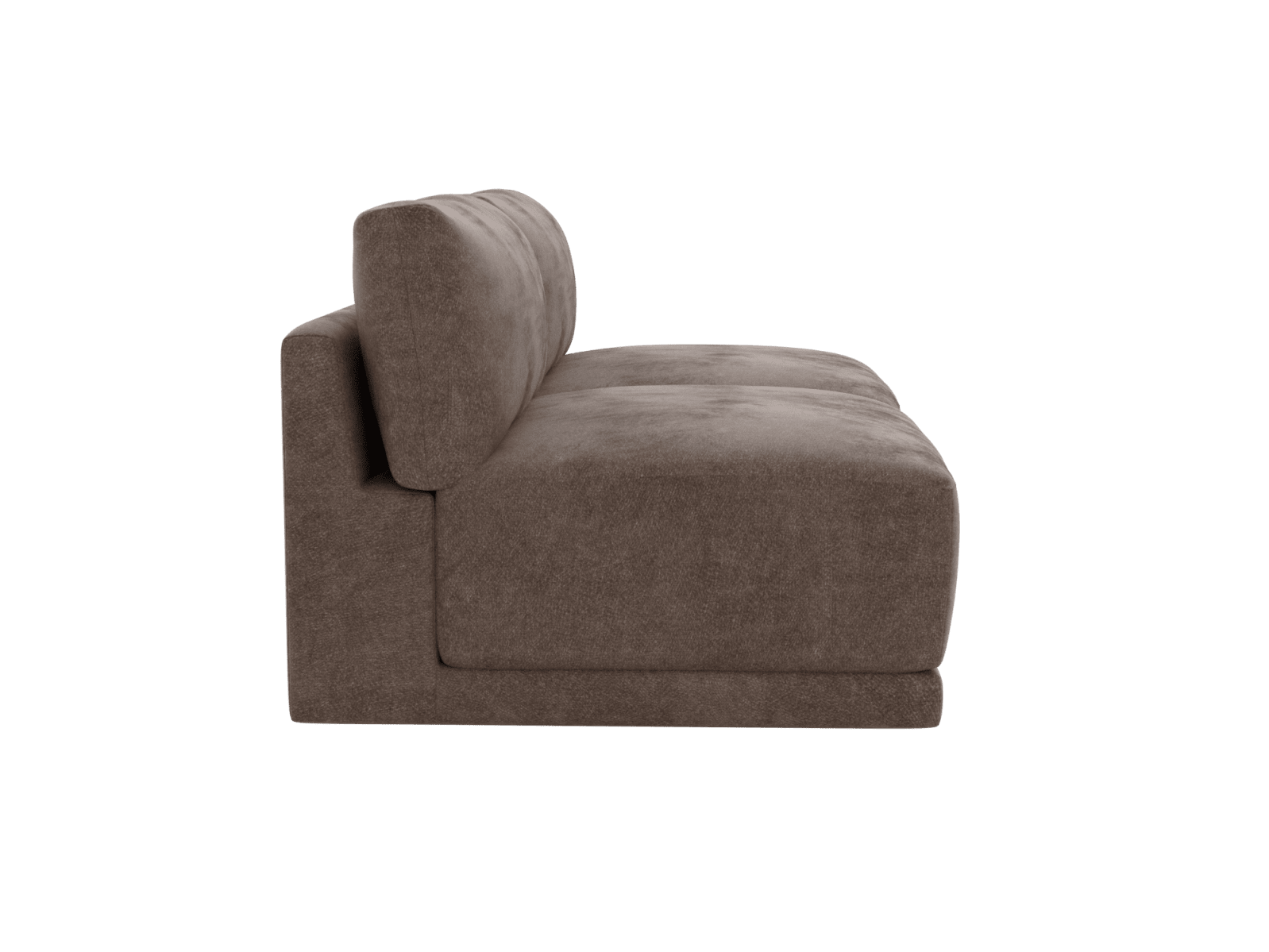 Haven Muse Mink 2 Seater Armless Sofa Module color Muse Mink