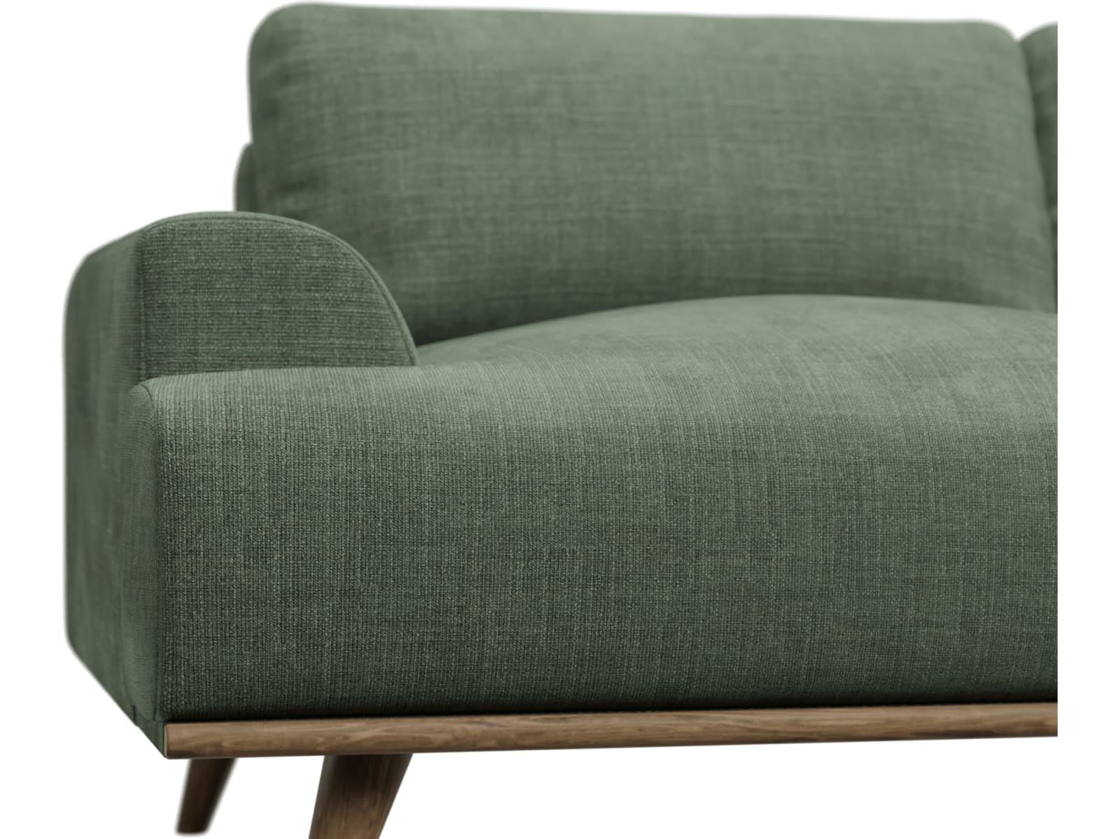 Dane Tribute Dark Jade Chaise Sofa - 3 Seater color Tribute Dark Jade