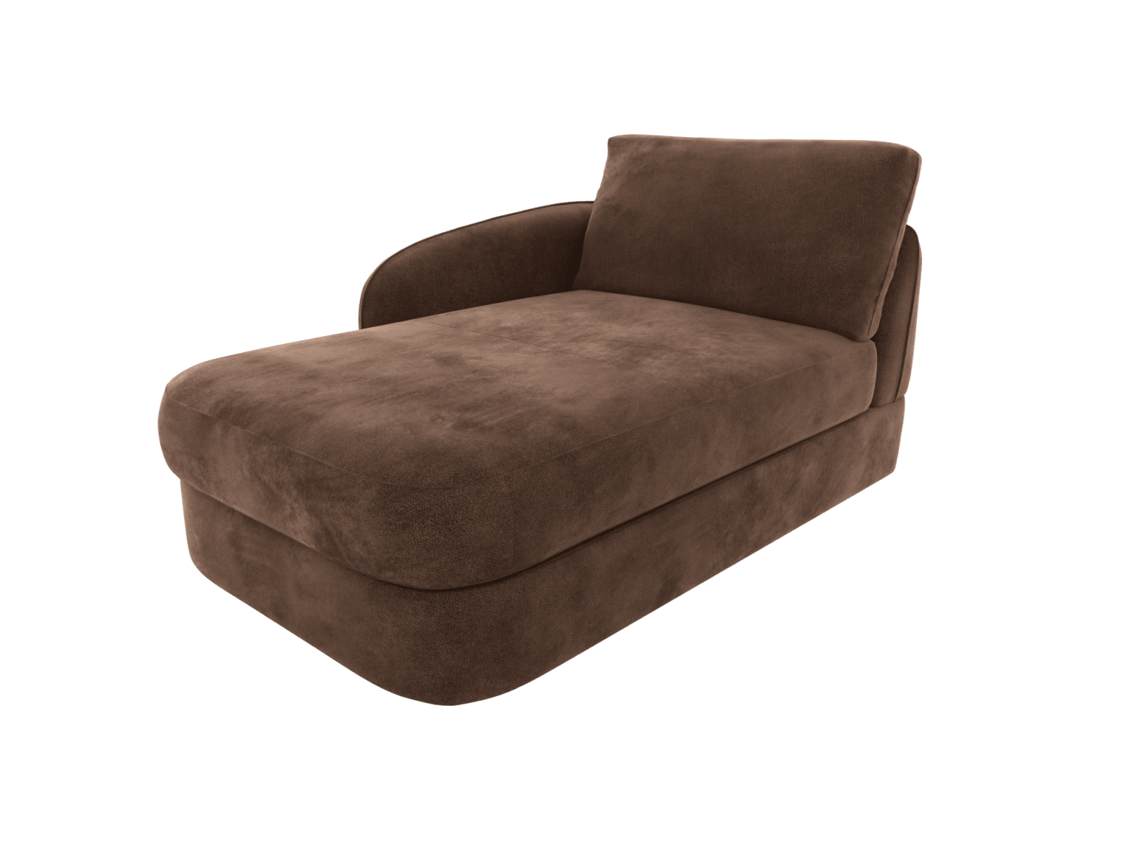 Esme Muse Chocolate Left Arm Facing Chaise Module color Muse Chocolate