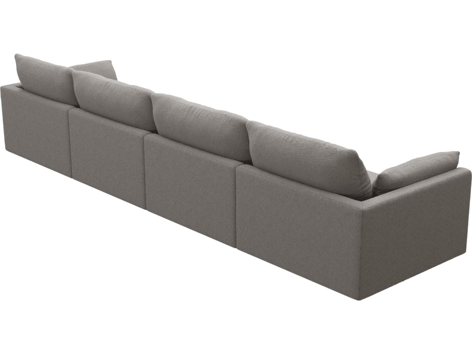 Willow Boucle Pumice Modular Sofa - 4 Seater color Boucle Pumice
