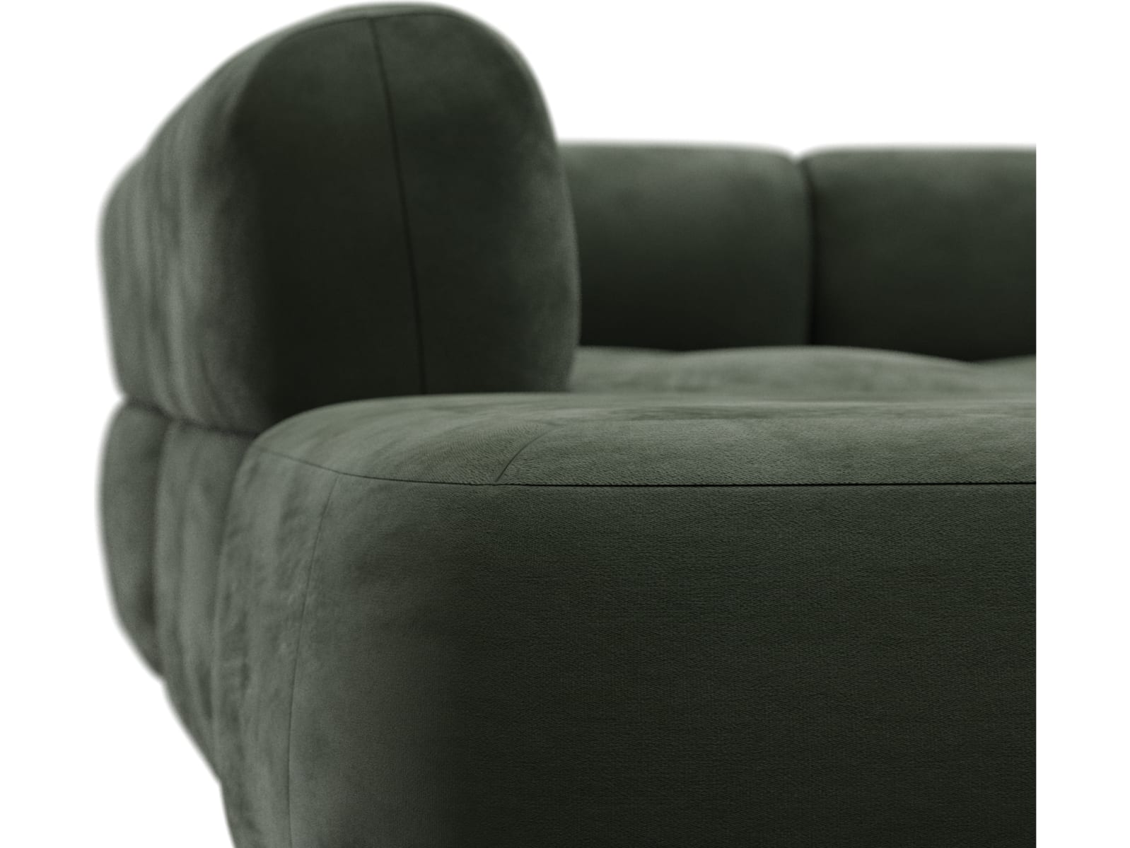 Beckett Muse Forest Modular Sofa - 6 Piece color Muse Forest