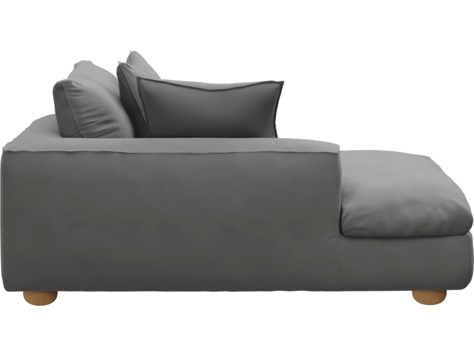 Tully Maya Flint Chaise Left Arm Facing Module color Maya Flint