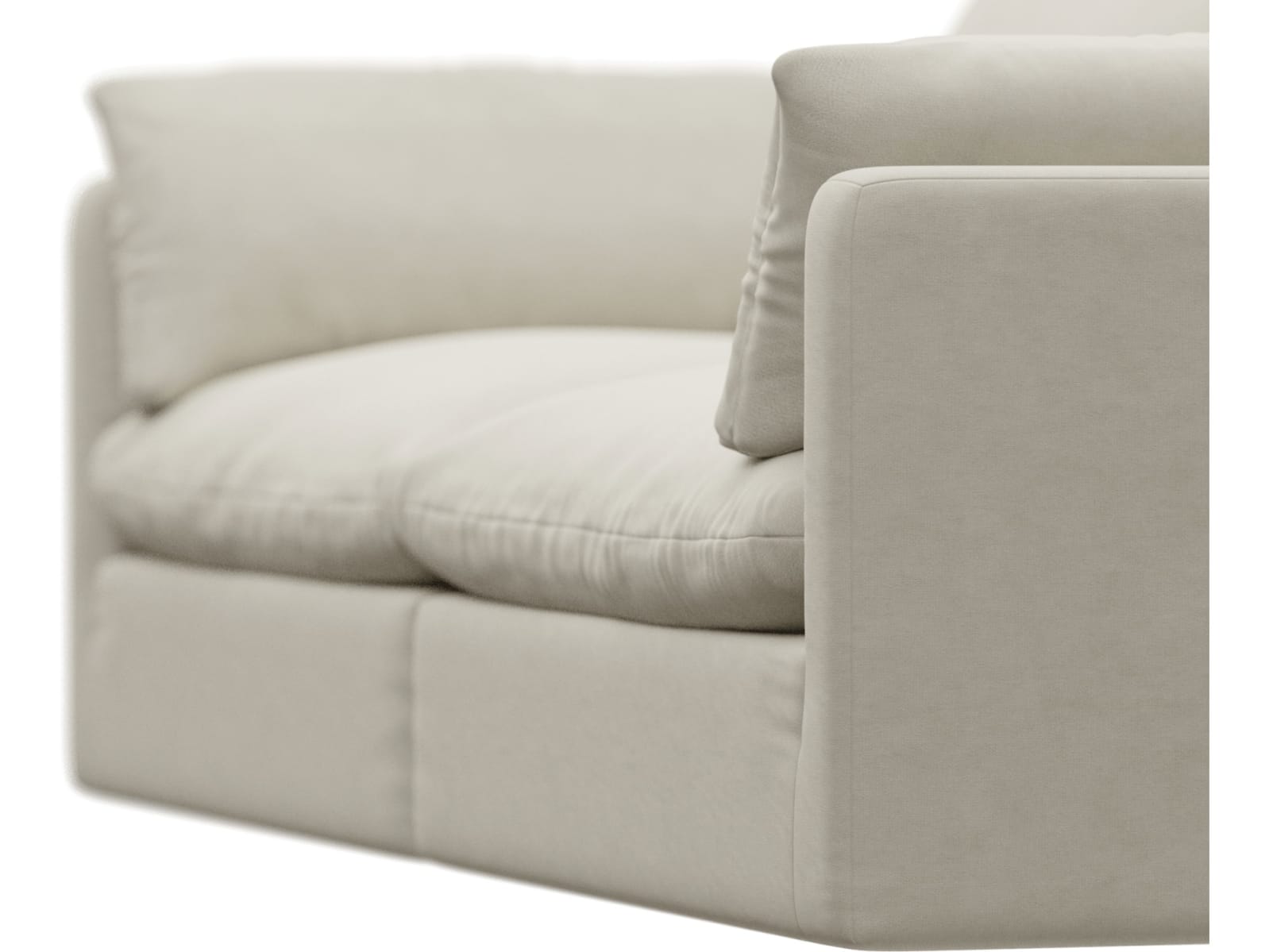 Willow Muse Flax Modular Sofa - 2 Seater color Muse Flax