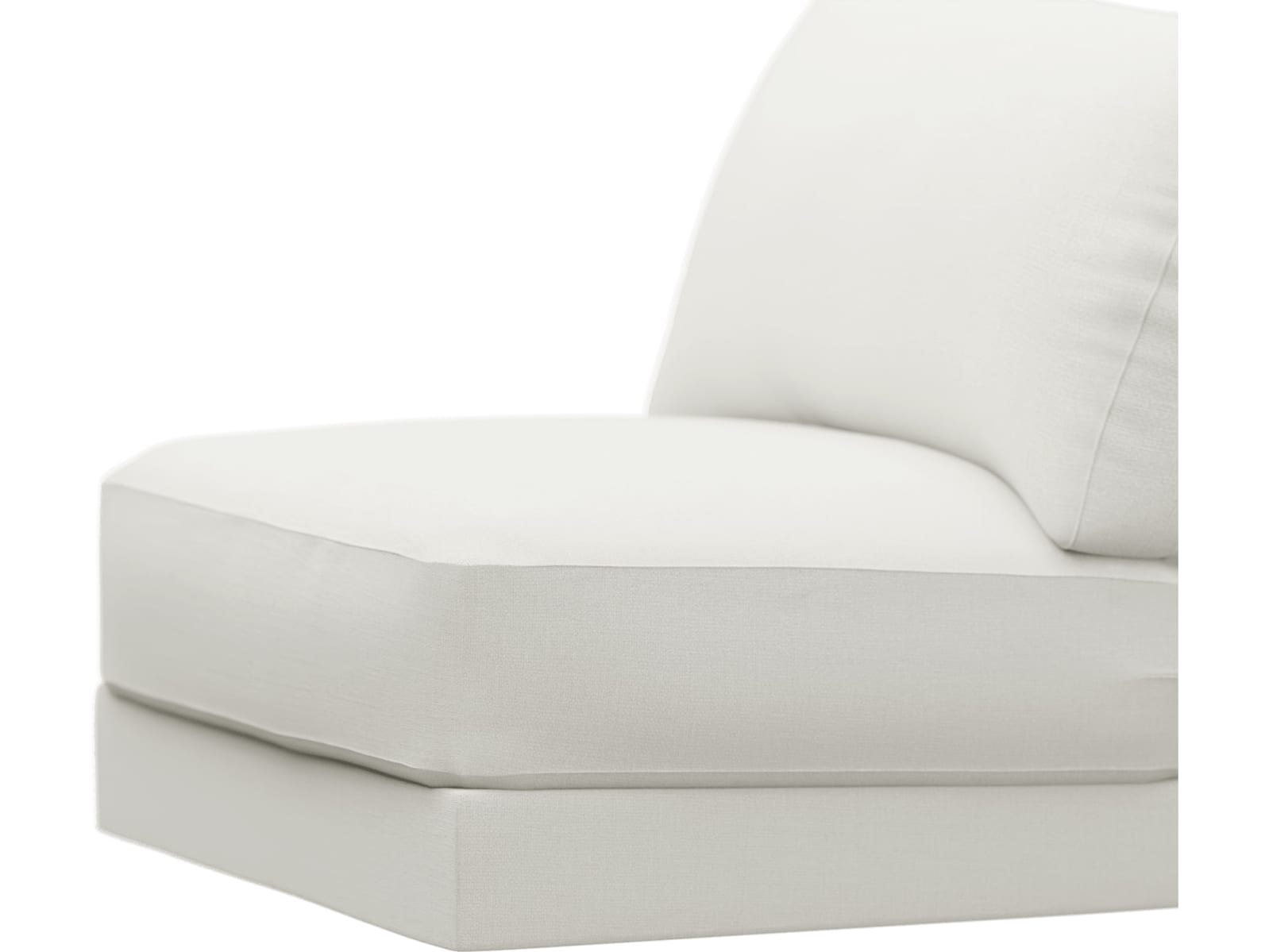 Monica Tribute Shell Armless Sofa Chair Module color Tribute Shell