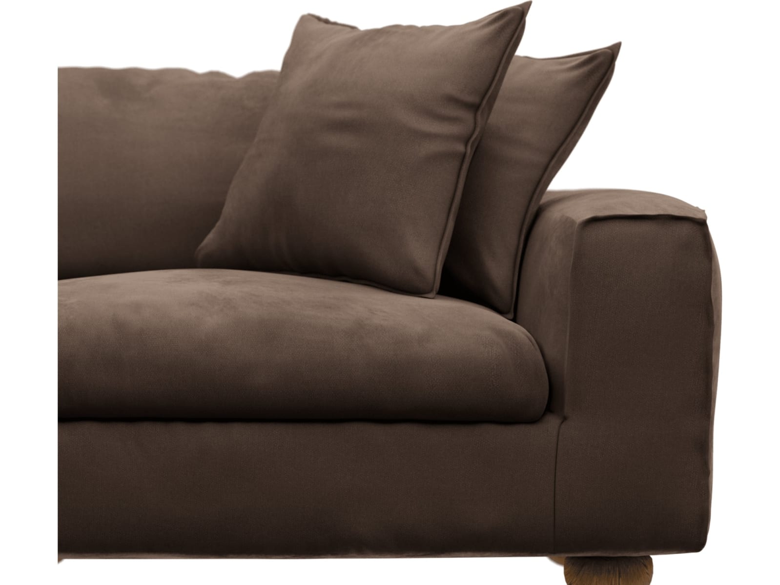 Tully Muse Chocolate Right Arm Facing Chair Module color Muse Chocolate