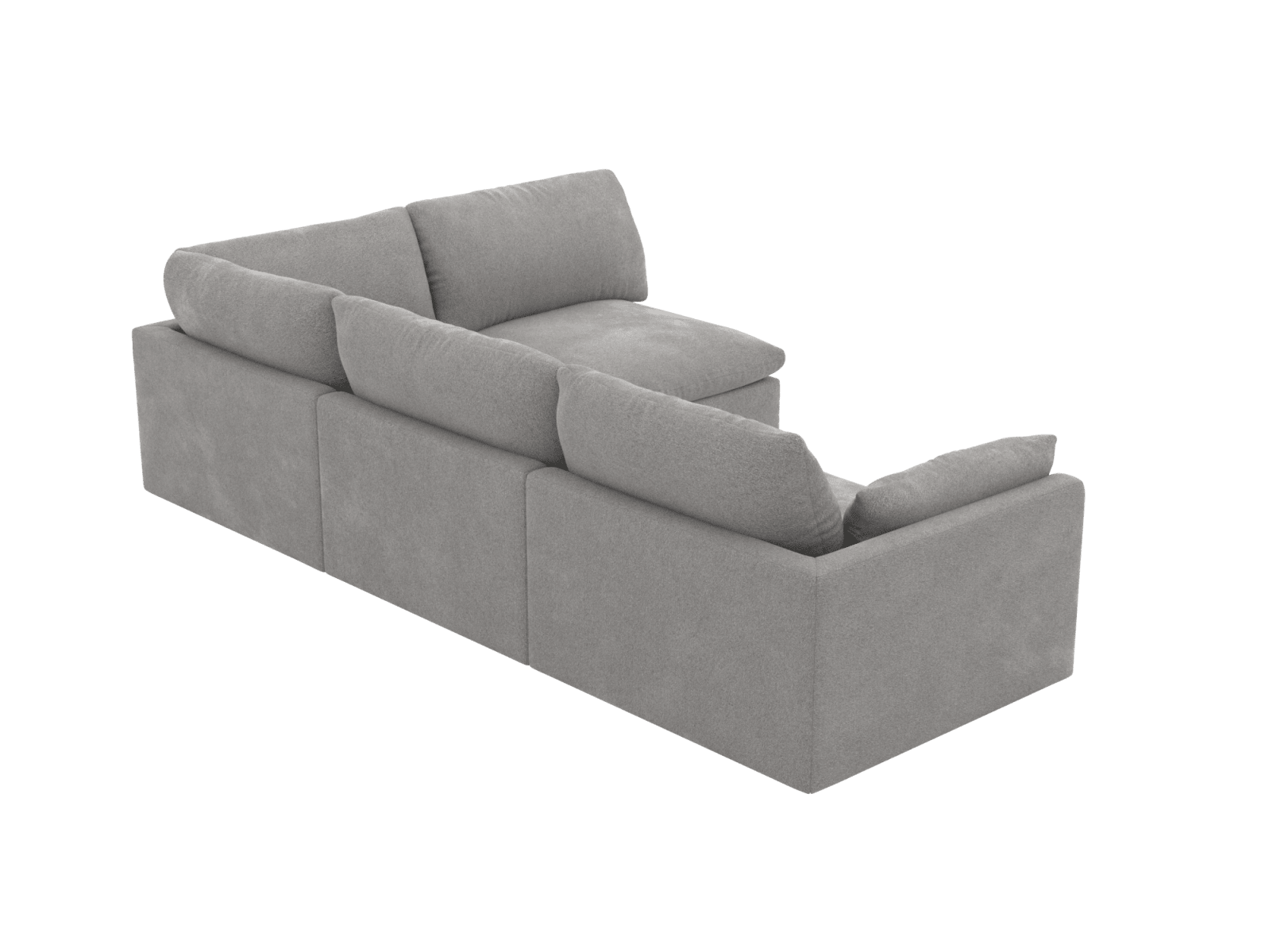 Willow Toorak Pebble Corner Sofa - 4 Seater RAF Terminal color Toorak Pebble