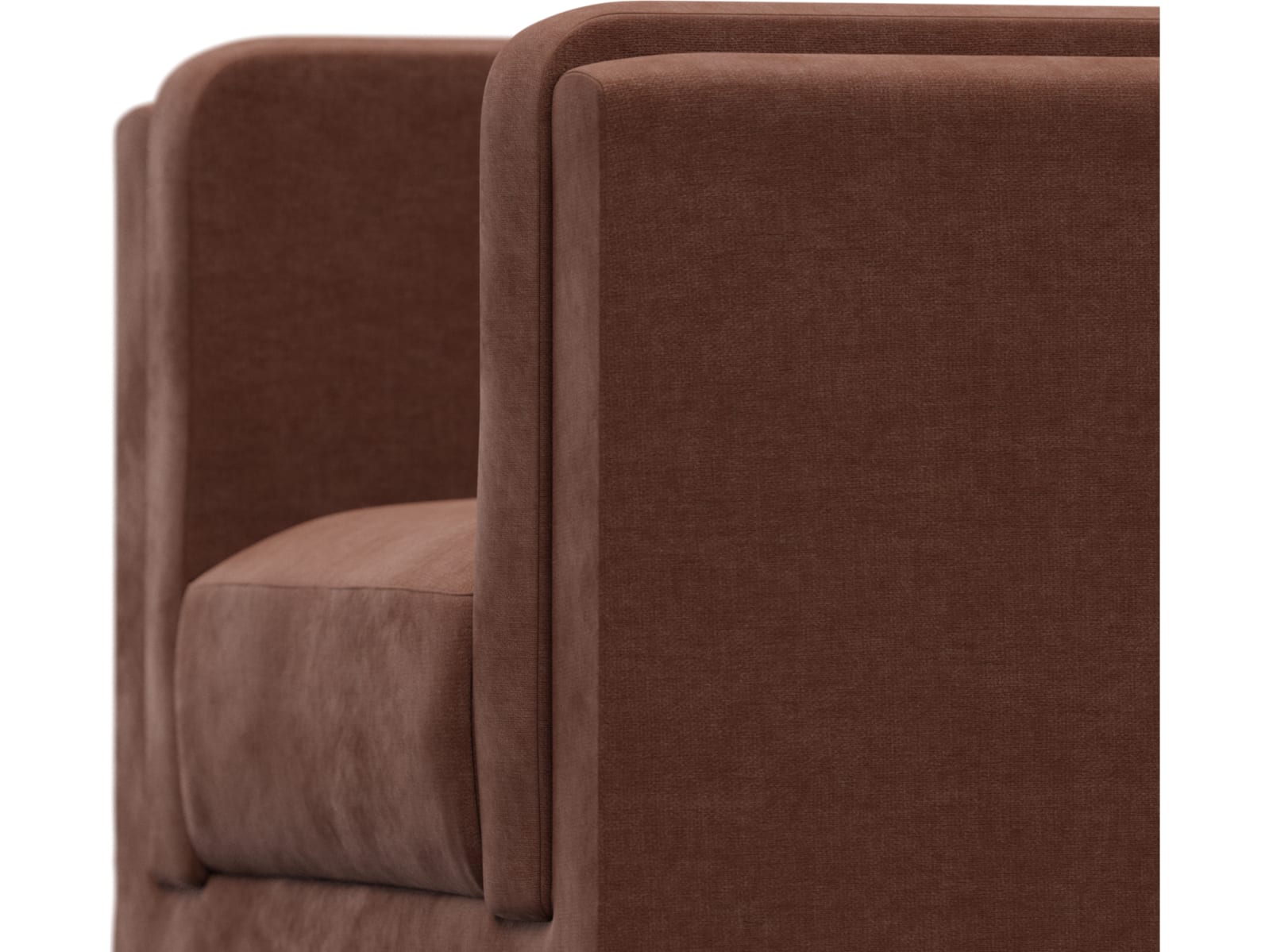 Hayes Muse Rust Armchair color Muse Rust