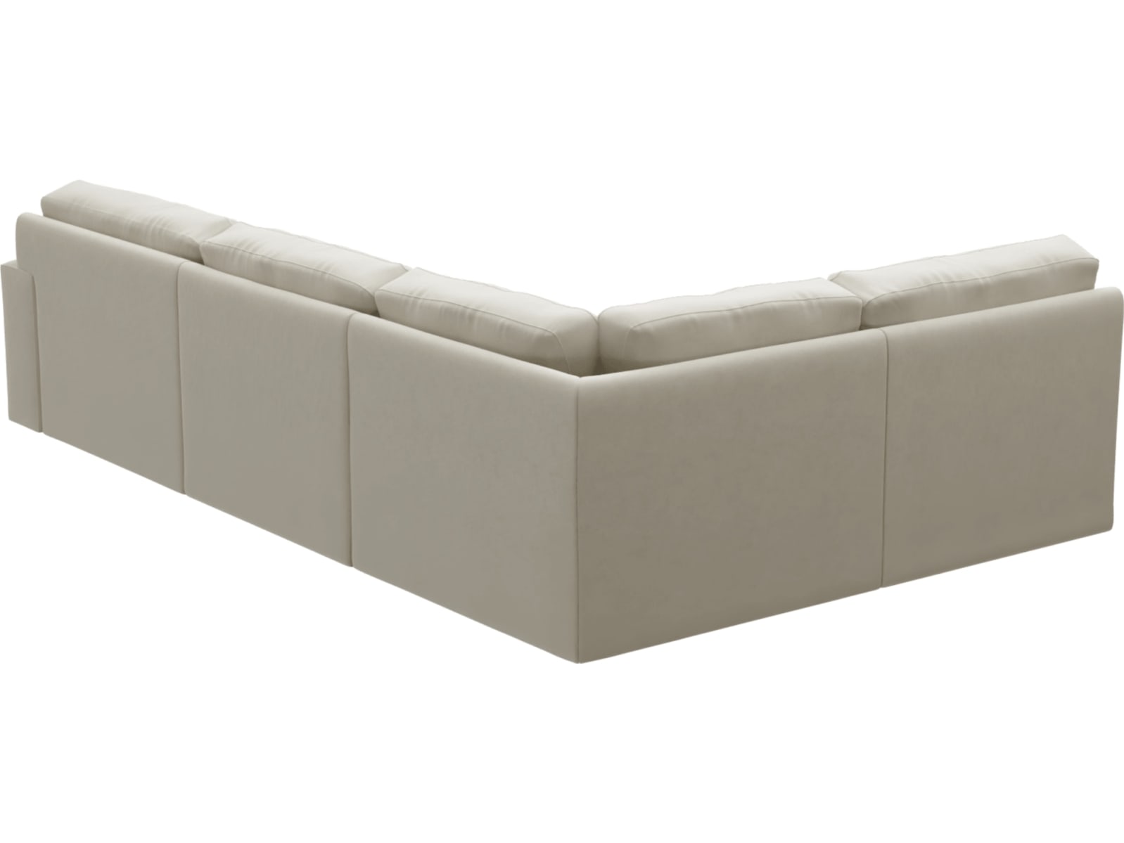 Monica Muse Flax Sofa - 4 Seater LAF Terminal color Muse Flax