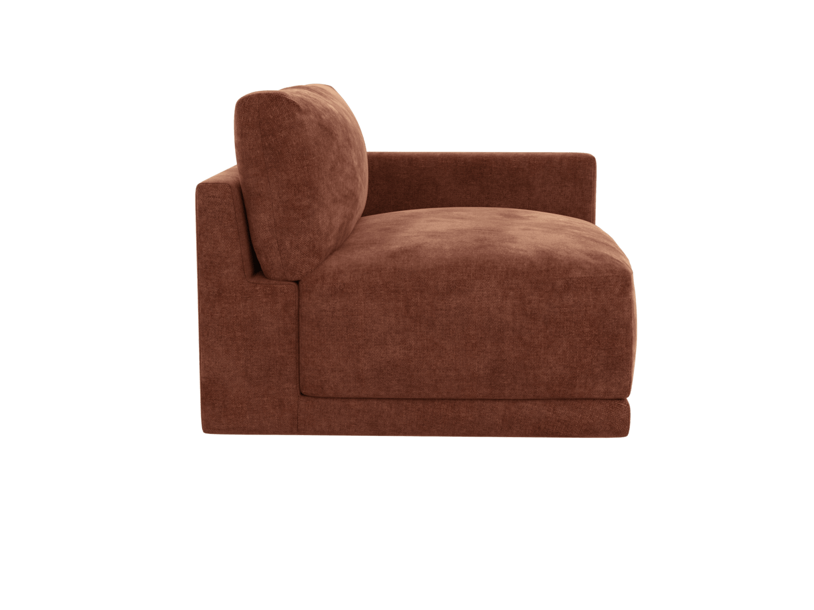 Haven Muse Rust Right Arm Facing Sofa Module color Muse Rust