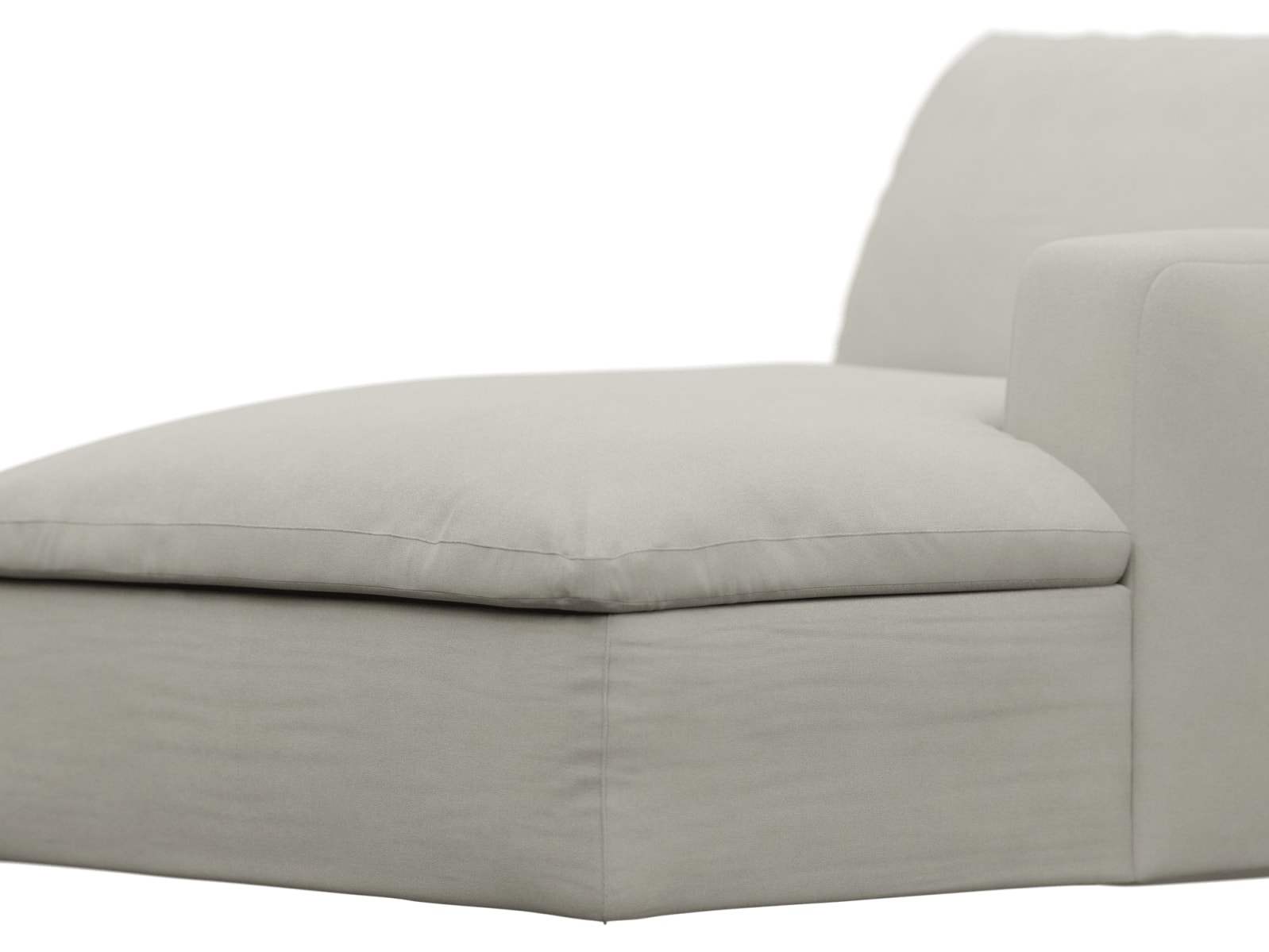 Cloud Deep Chaise Right Module California Ivory color California Ivory