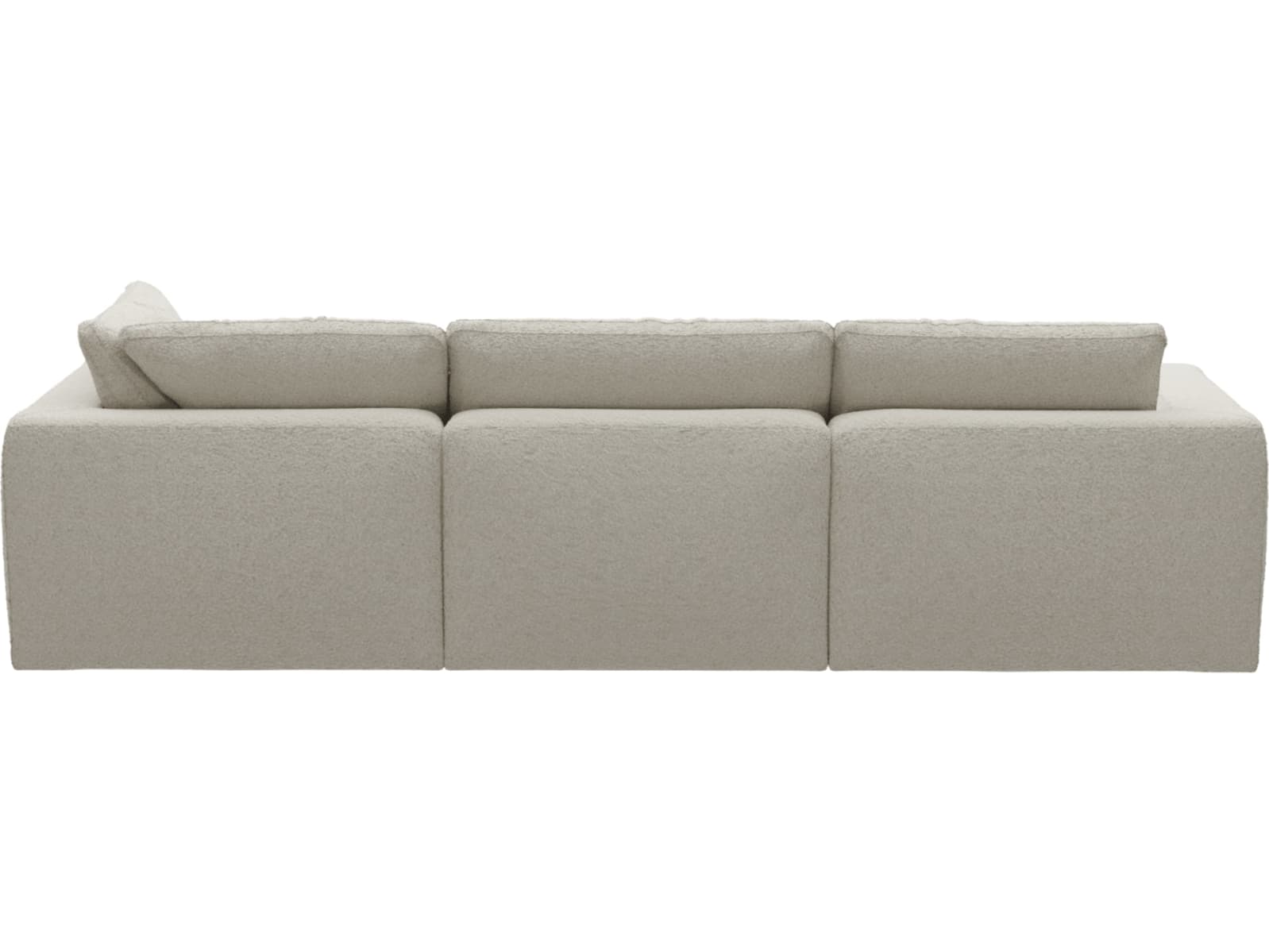 Cloud Deep Boucle Ivory Modular Sofa - 3 Seater Chaise color Boucle Ivory