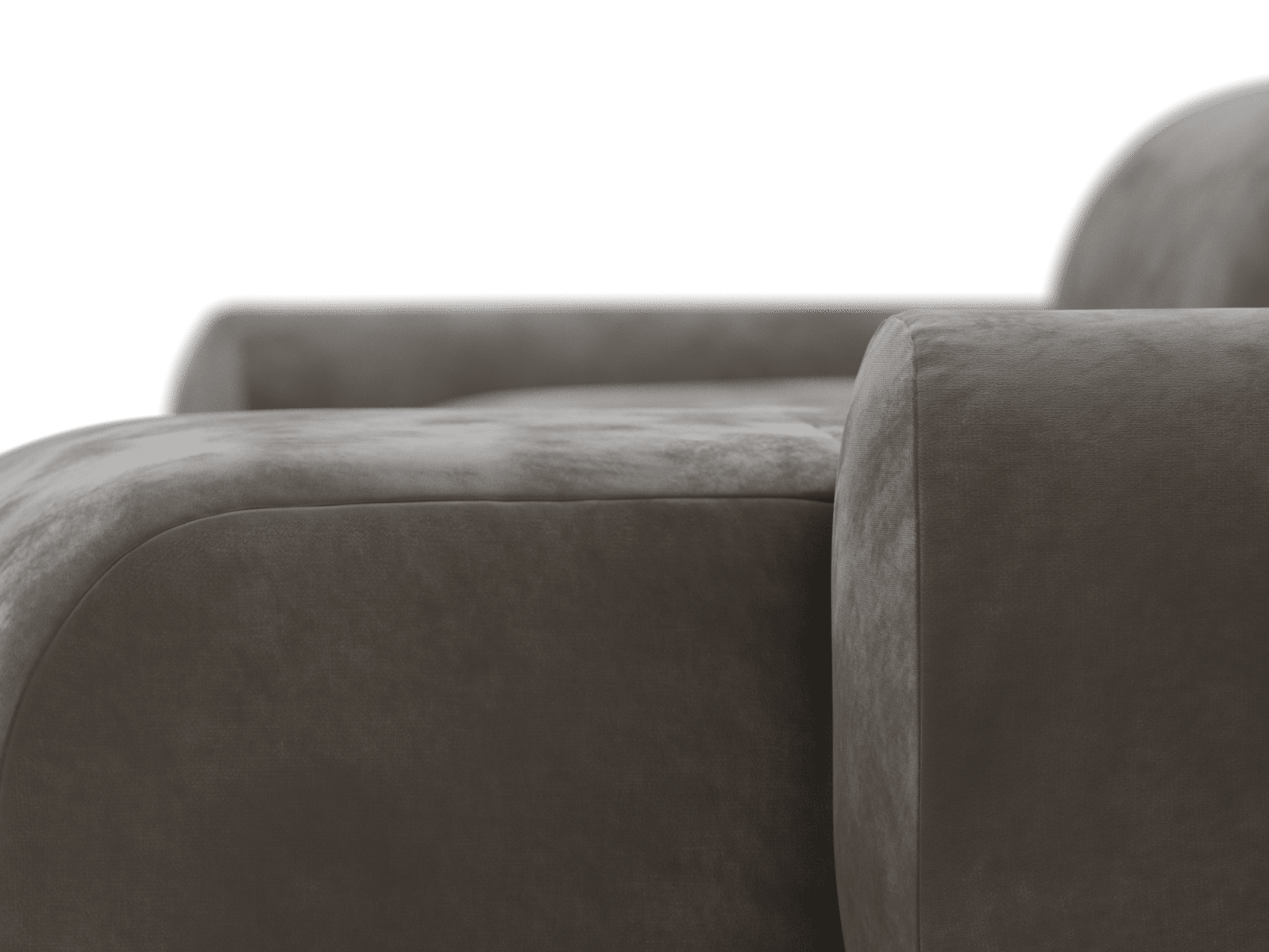 Malmo Muse Mink Chaise Sofa - 3 Seater color Muse Mink