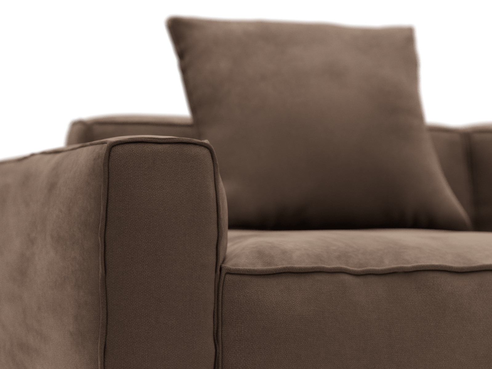 Riley Apt Muse Chocolate Sofa - 4 Seater color Muse Chocolate