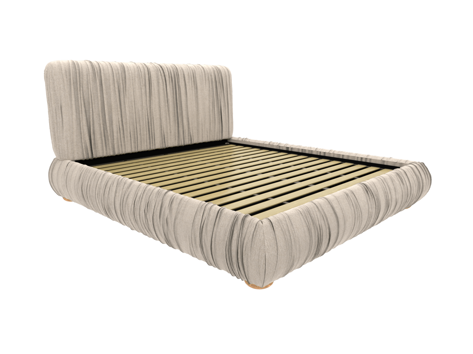 Gracie Bed Frame Avon Taupe color Avon Taupe