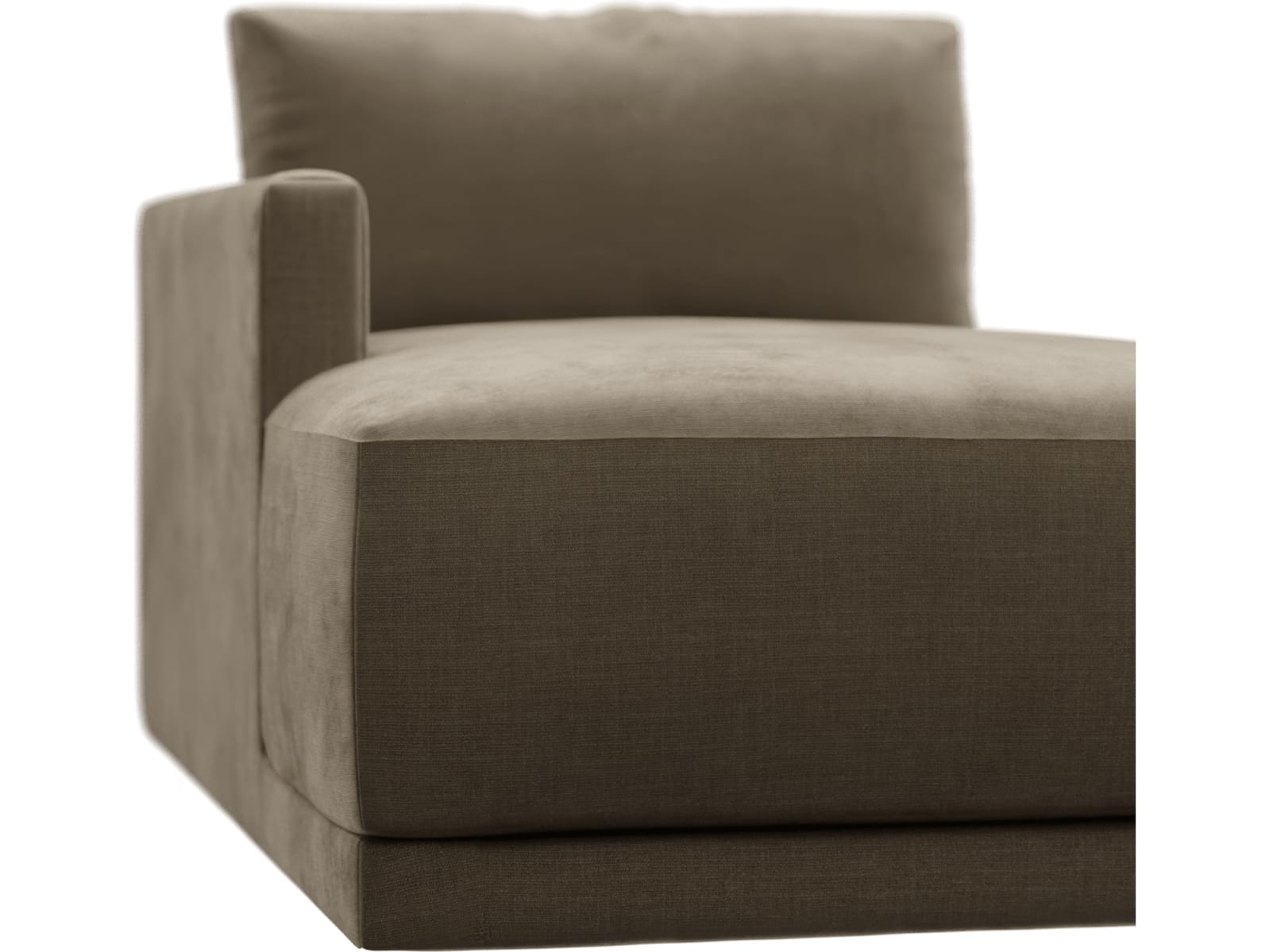 Haven Tribute Walnut Left Arm Facing Chaise Module color Tribute Walnut