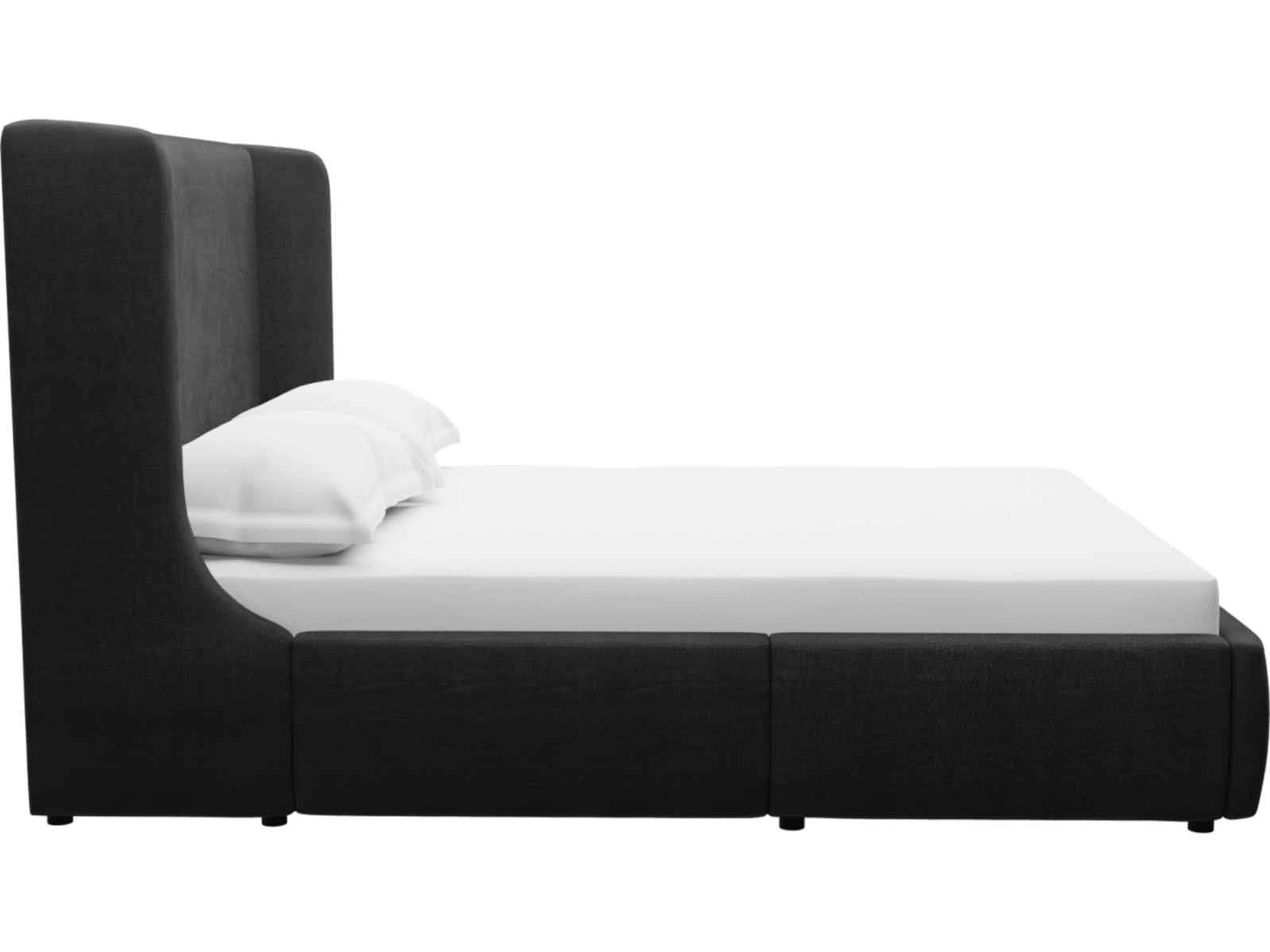 Lucy Drawer Bed Plaza Flint Grey color Plaza Flint Grey