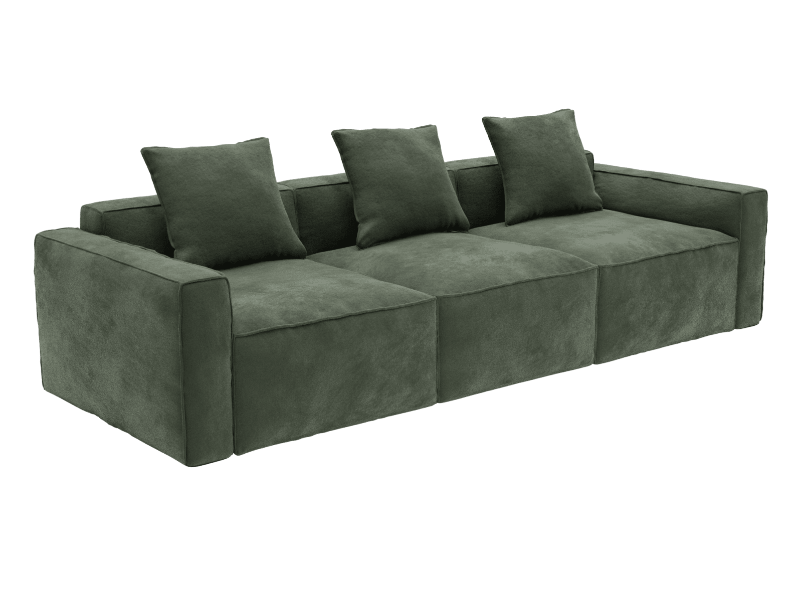 Riley Apt Muse Forest Sofa - 3 Seater color Muse Forest