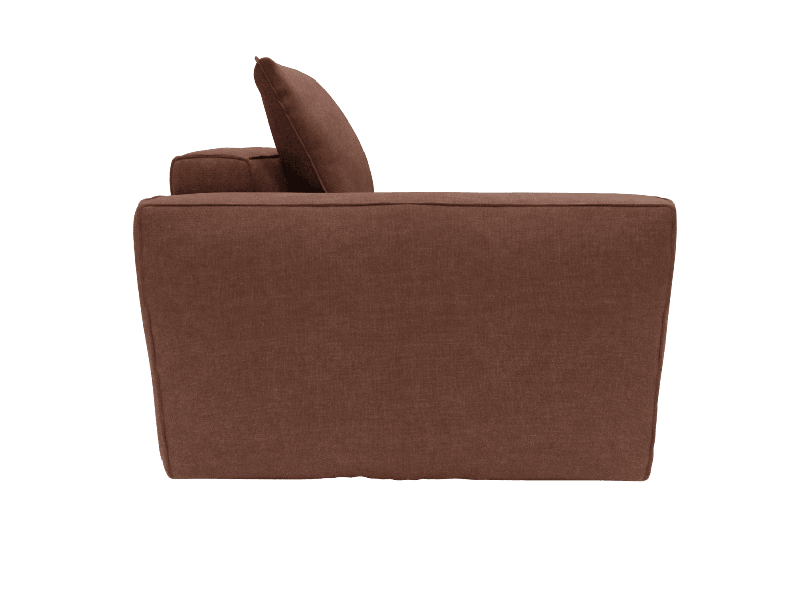 Riley Apt Muse Rust Left Arm Facing Chair Module color Muse Rust