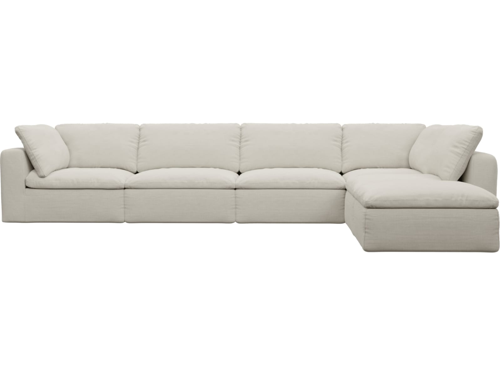 Cloud Deep Toorak Pearl Modular Sofa - 6 Piece color Toorak Pearl