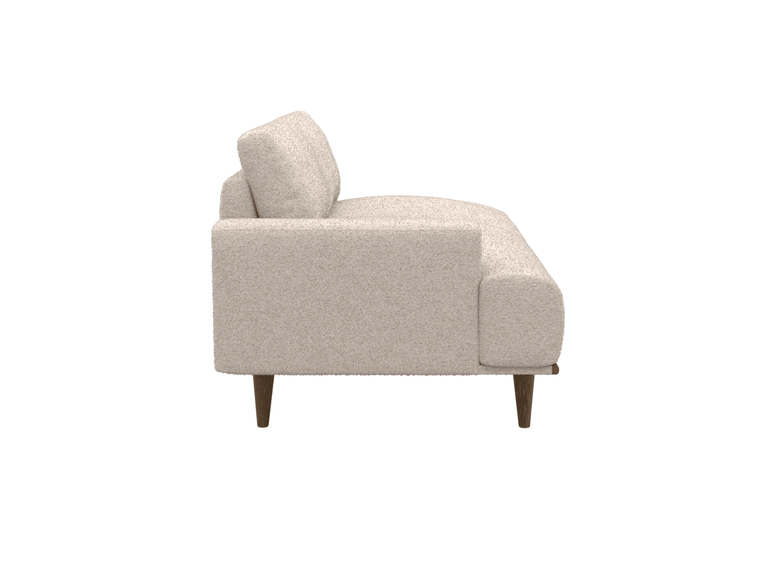Dane Boucle Pumice 2 Seat Left Facing Sofa Module color Boucle Pumice
