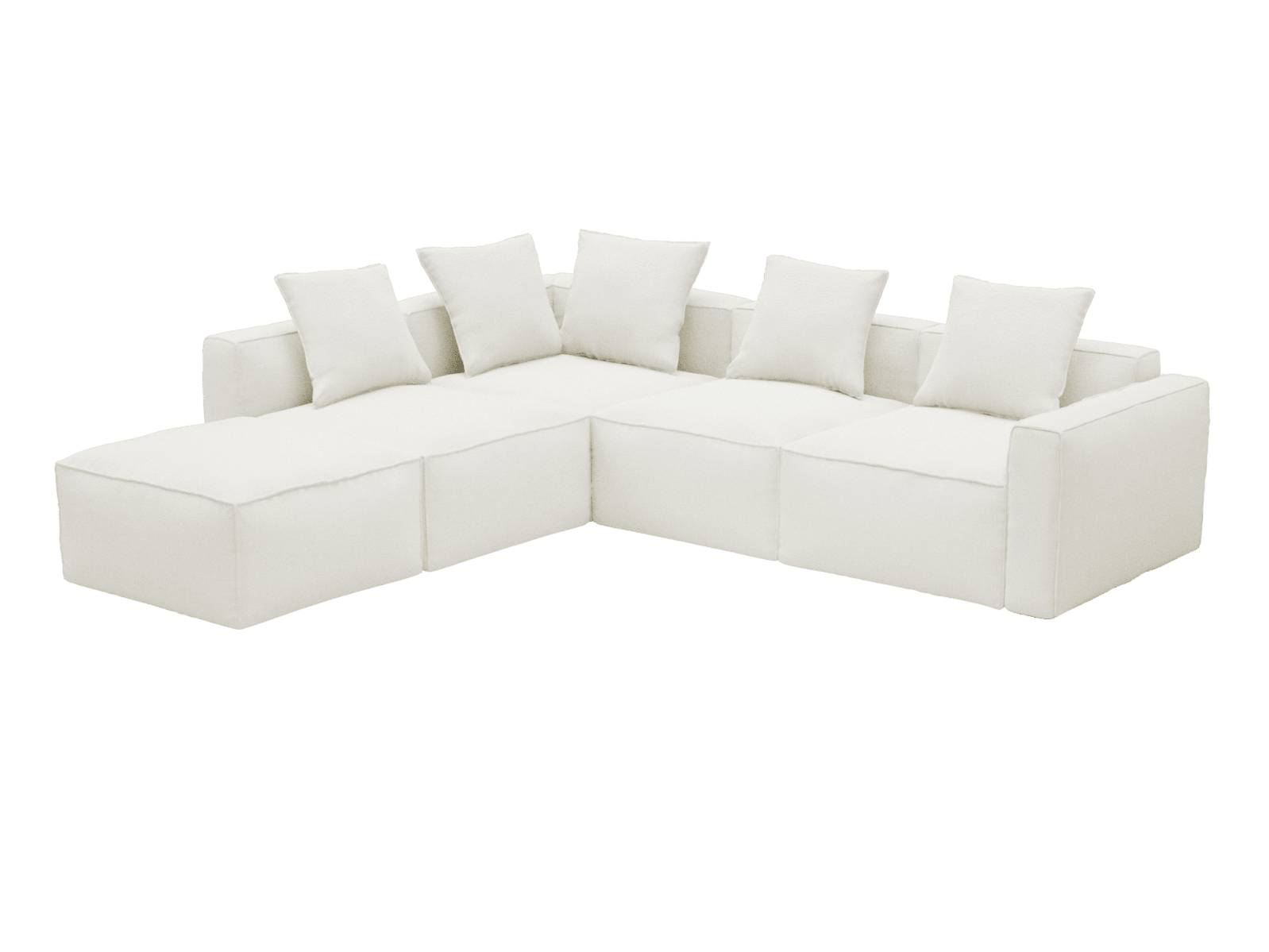 Riley Apt Tribute Shell Sofa - 5 Seater LAF Terminal color Tribute Shell