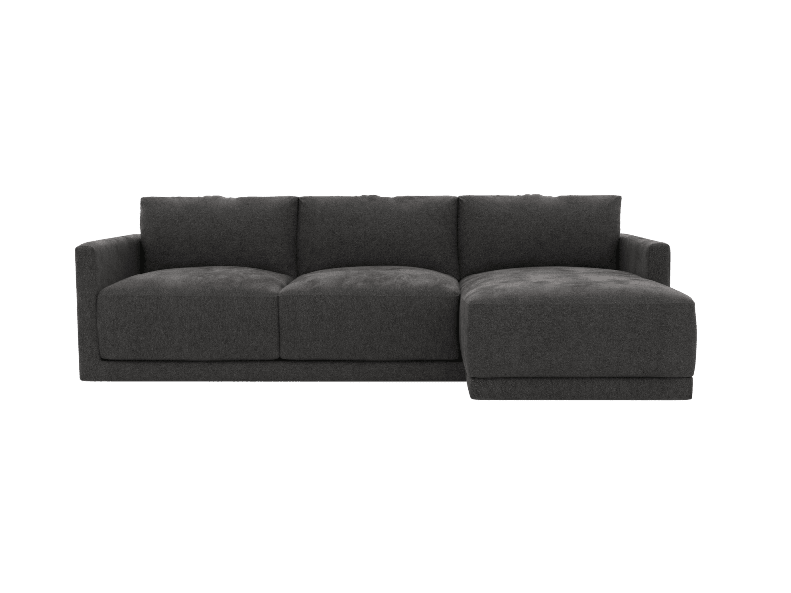 Haven California Charcoal 3 Seater Chaise Sofa color California Charcoal