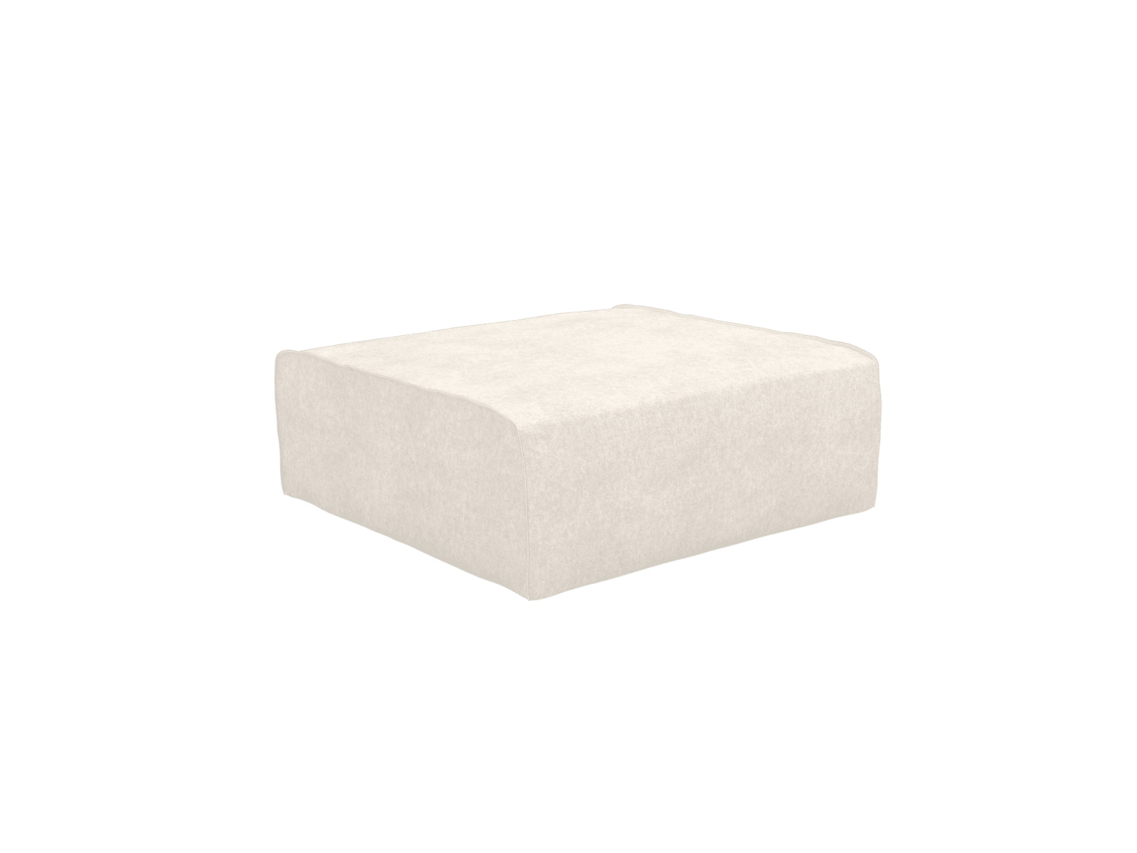 Como Tribute Ice Ottoman - Large color Tribute Ice