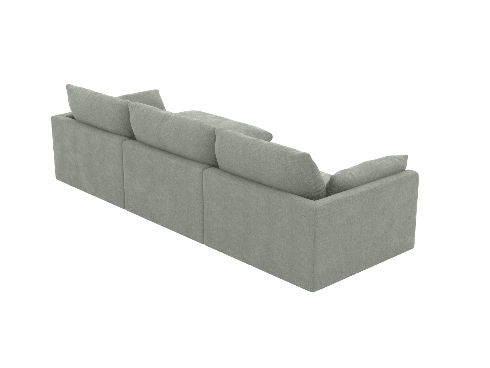 Willow Avon Sage Chaise Sofa - 3 Seater color Avon Sage