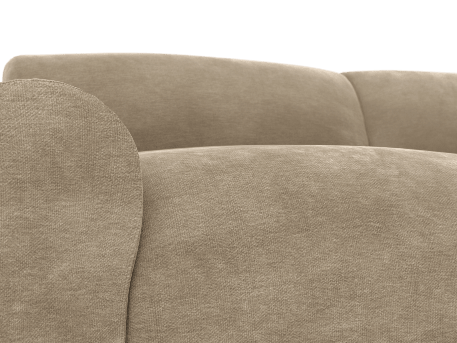 Malmo Muse Soft Brown Sofa - 5 Seater LAF Terminal color Muse Soft Brown