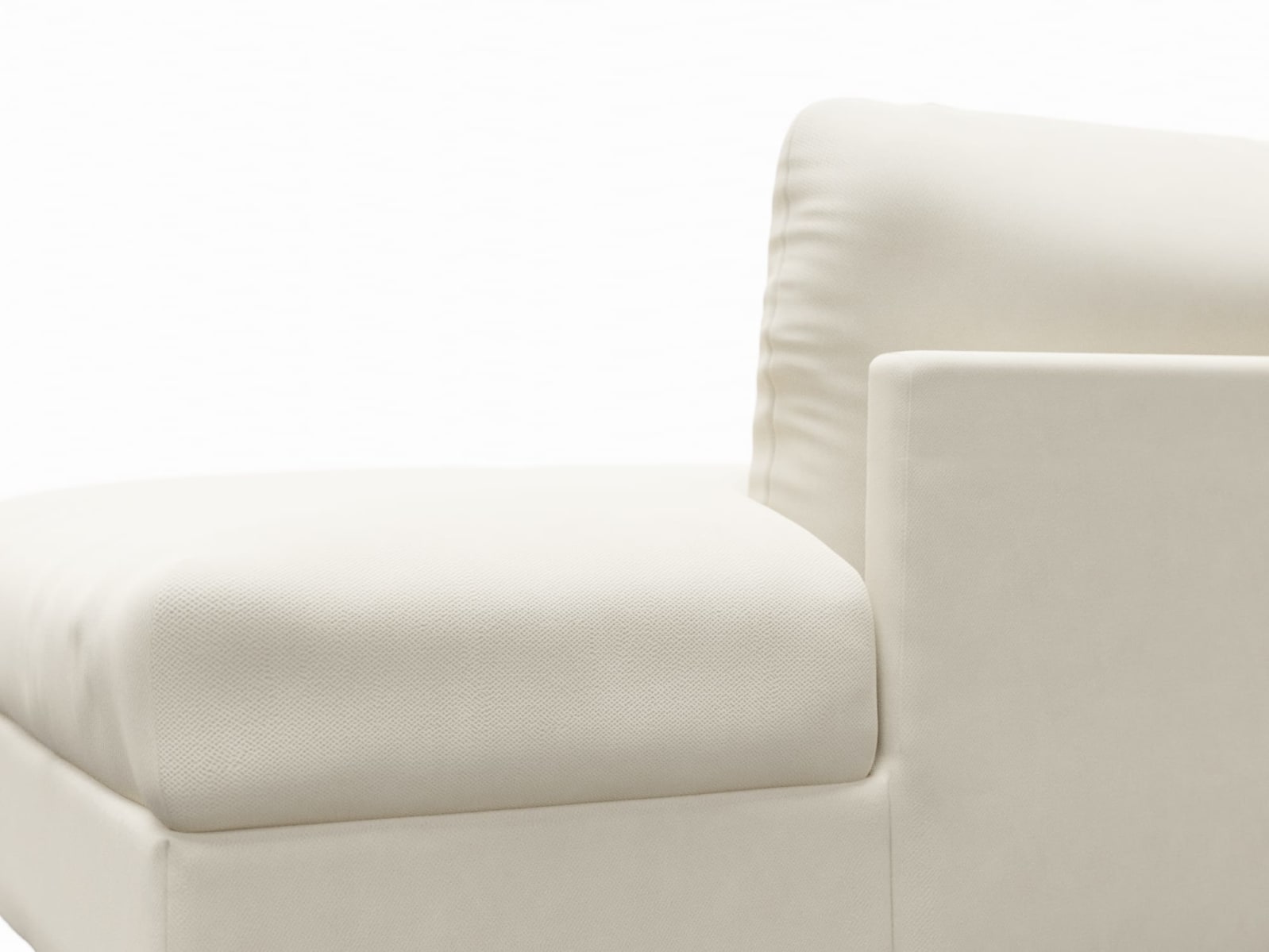 Finley Alpine Mist Right Arm Facing Chaise Module color Alpine Mist