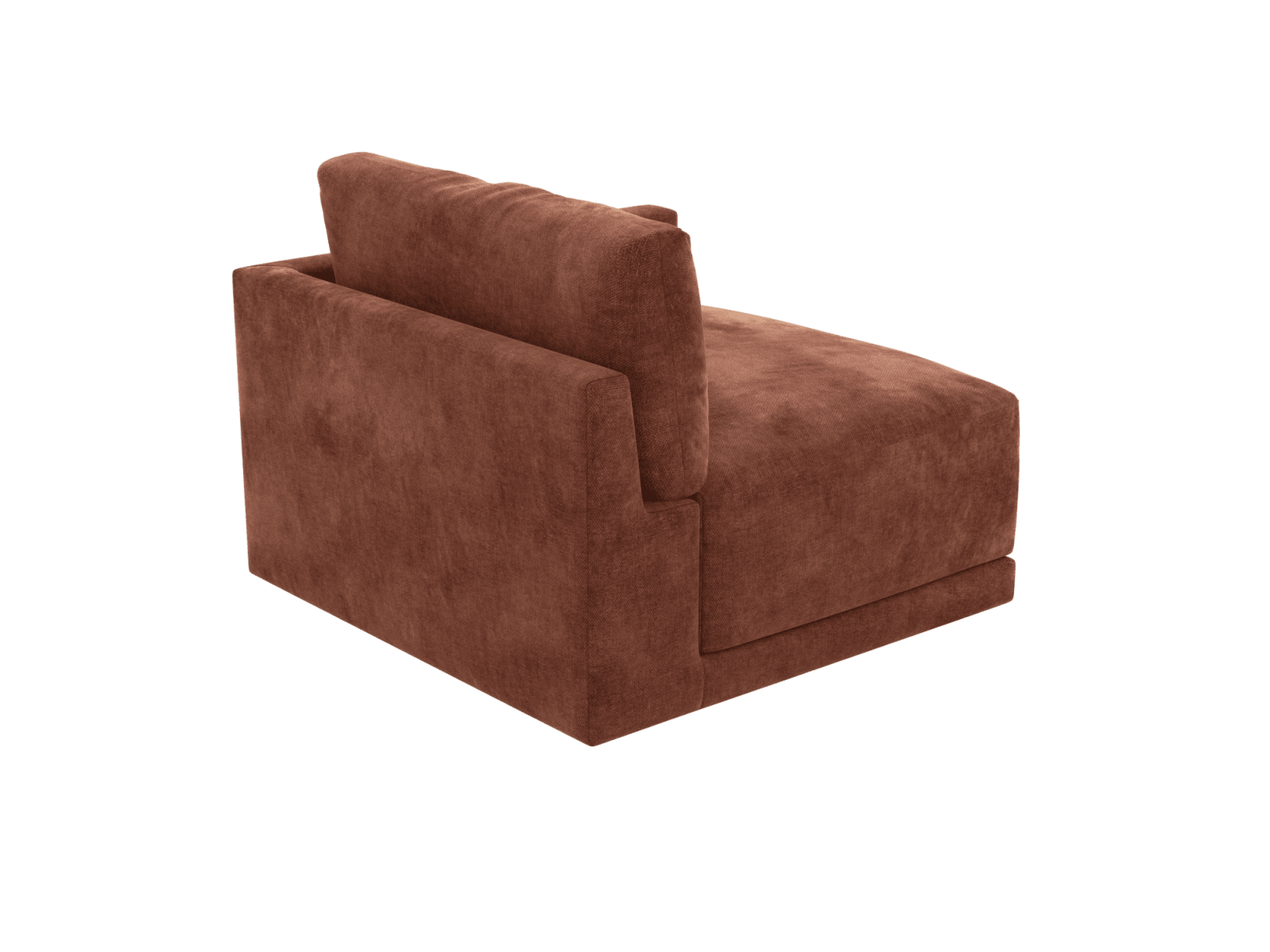 Haven Muse Rust Right Arm Facing Sofa Module color Muse Rust