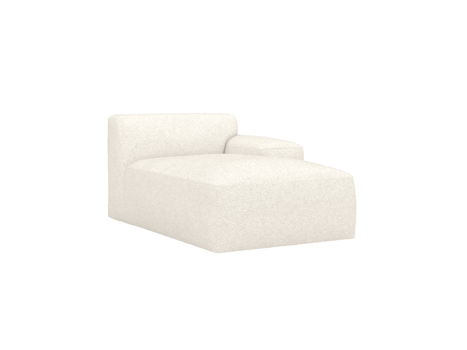 Copenhagen Boucle Ivory Right Arm Facing Chaise Module color Boucle Ivory