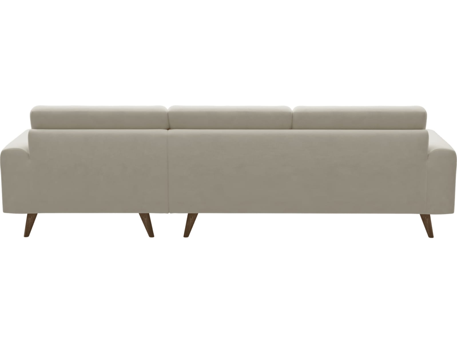 Dane Muse Flax Chaise Sofa - 3 Seater color Muse Flax