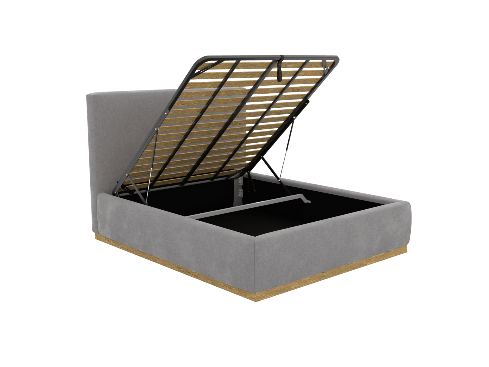 Haven Gas Lift Bed View Steel color View Steel