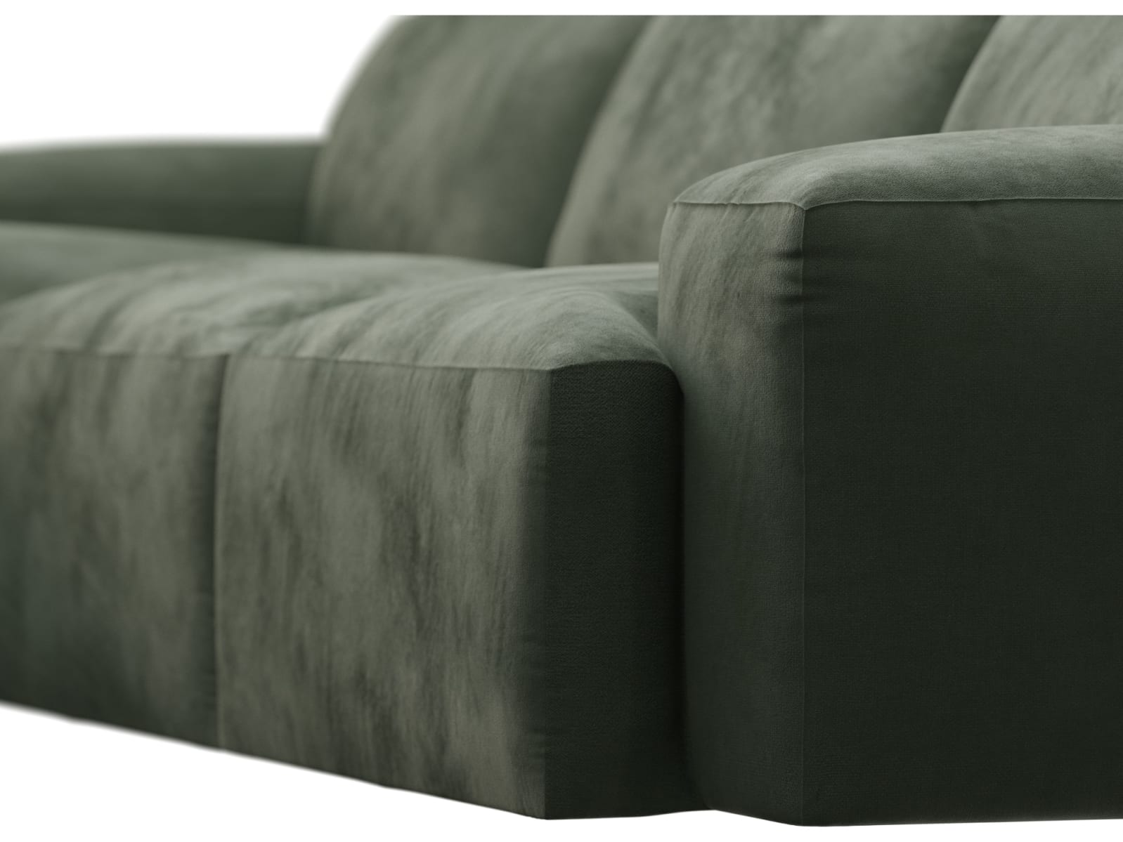 Copenhagen Muse Forest Chaise Sofa - 3 Seater color Muse Forest
