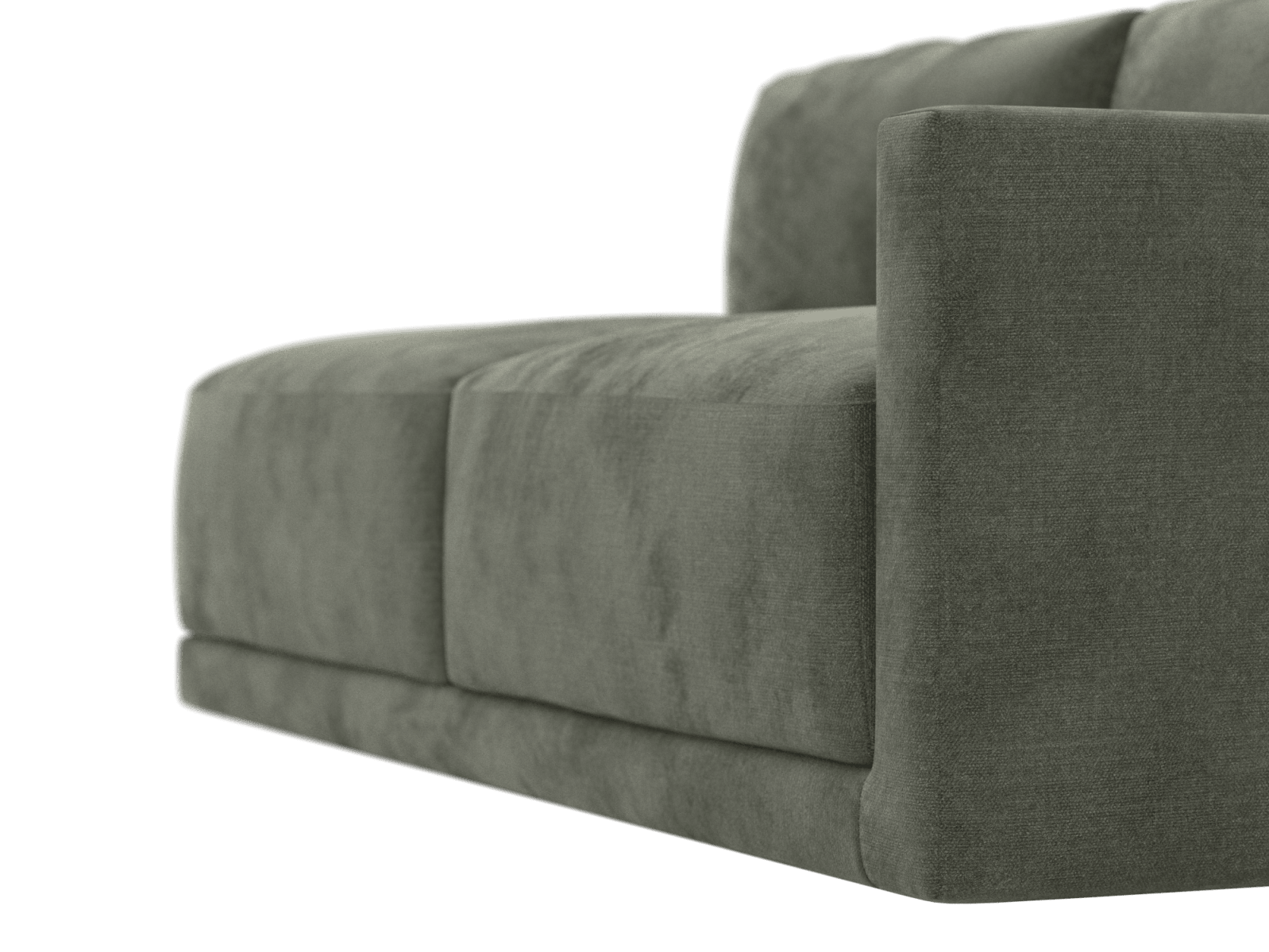 Haven Tribute Dark Jade 3 Seater Right Arm Facing Sofa Module color Tribute Dark Jade