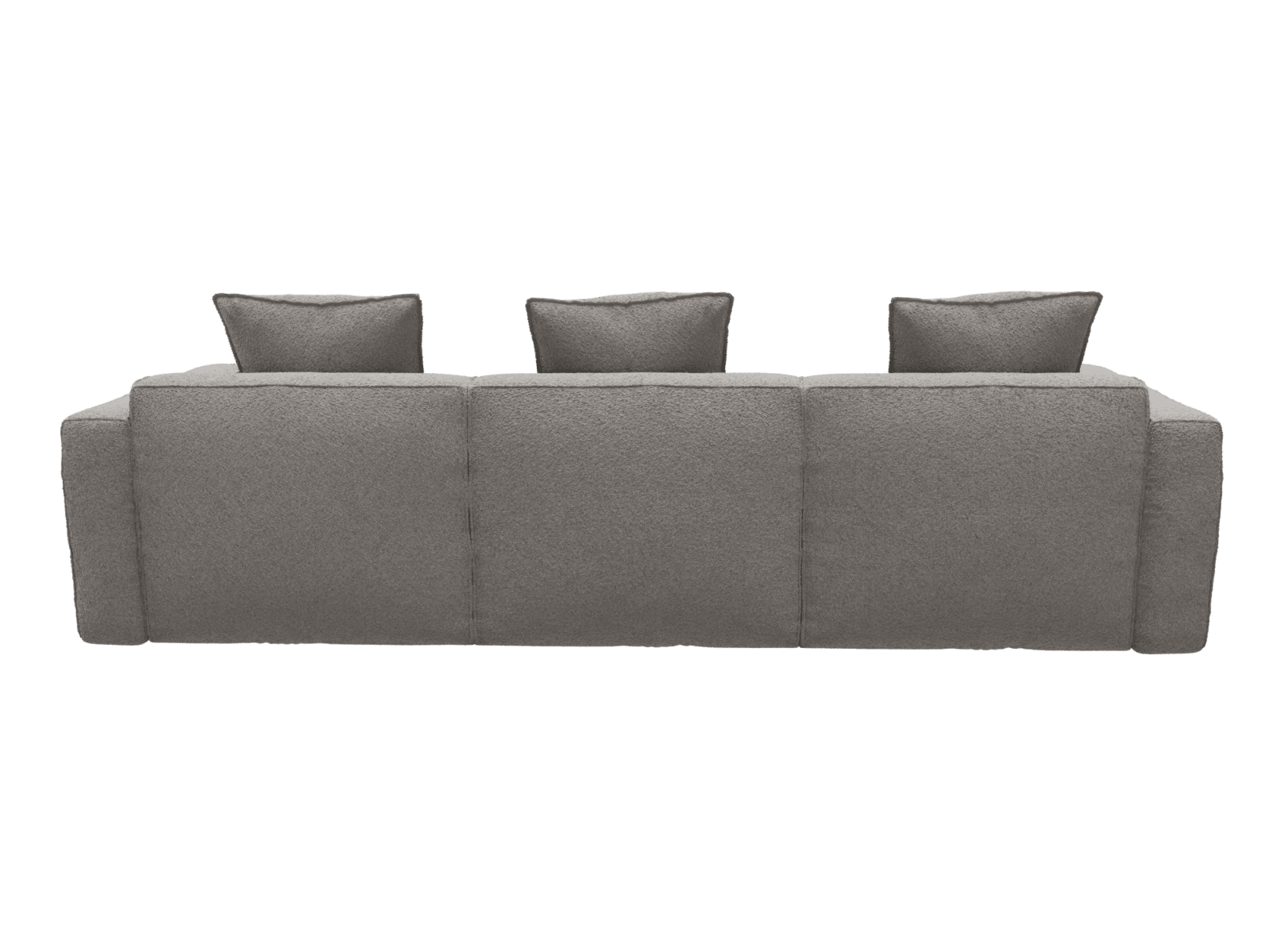 Riley Apt Boucle Pumice Sofa - 3 Seater Chaise color Boucle Pumice